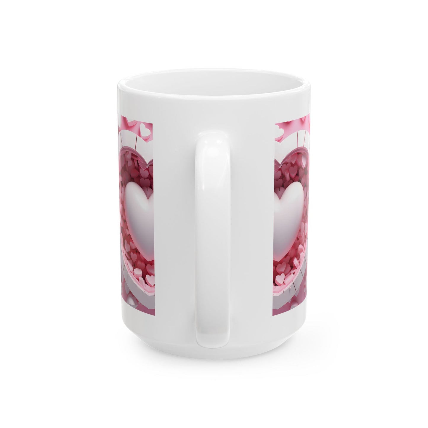 Princess Grace Heart Shaped Love Ceramic Mug Perfect Gift for Valentine's Day or Special Occasions