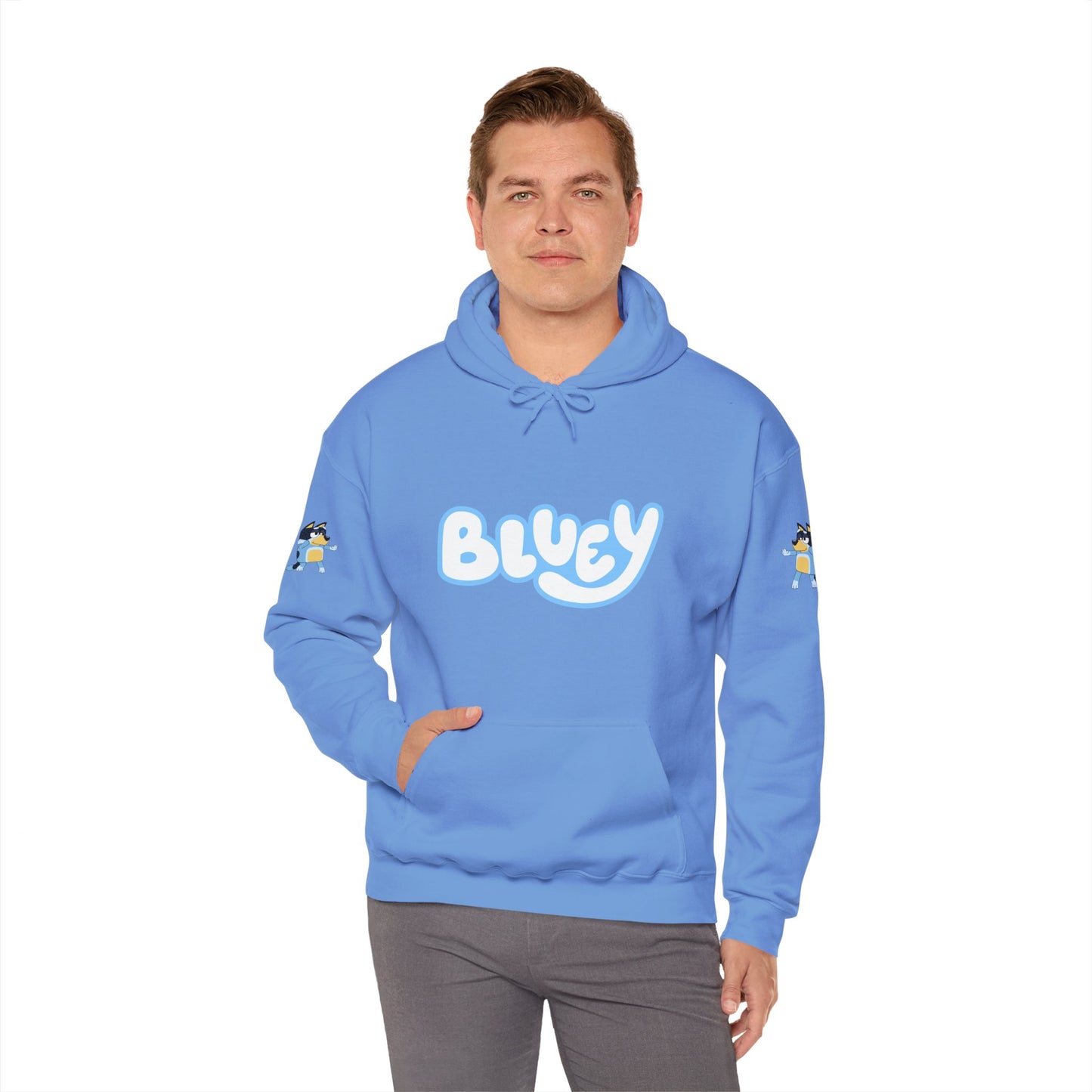 Princess Grace Bluey Unisex Heavy Blend Hoodie Cozy Cartoon Sweatshirt for Kids & Adults
