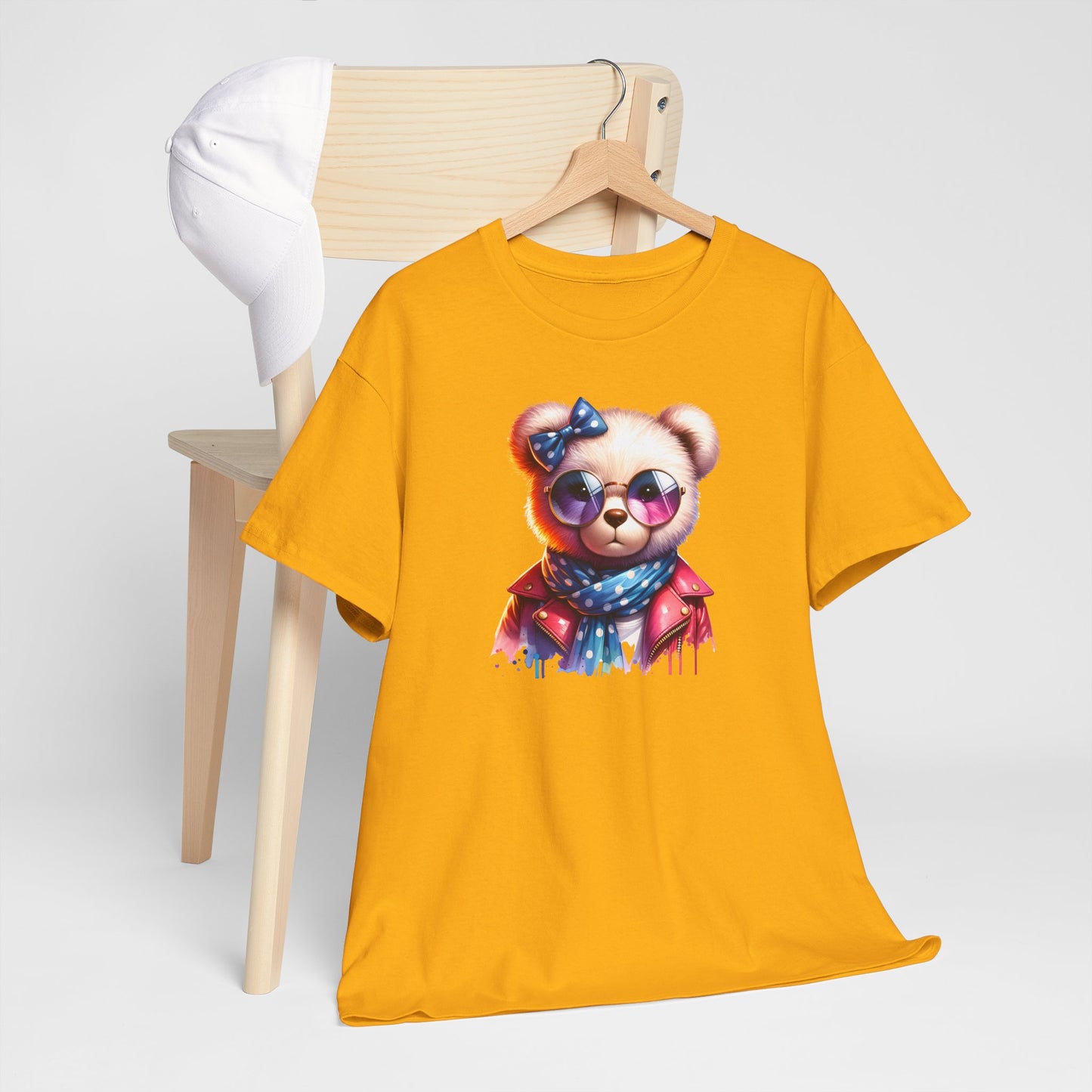 Princess Grace Cool Bear Graphic Unisex Heavy Cotton Tee Stylish & Fun for All