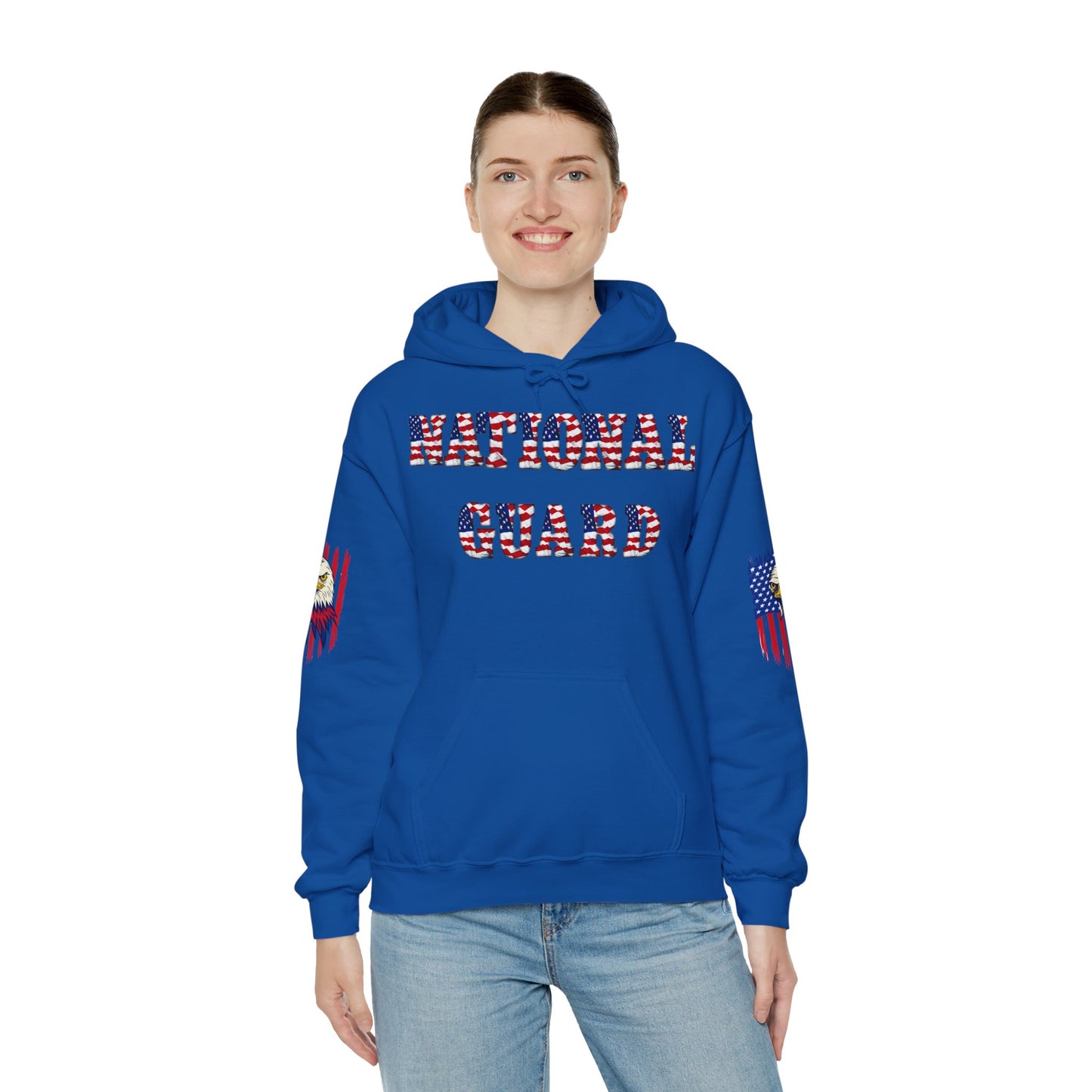 Princess Grace National Guard Patriotic Hoodie Unisex Heavy Blend Sweatshirt