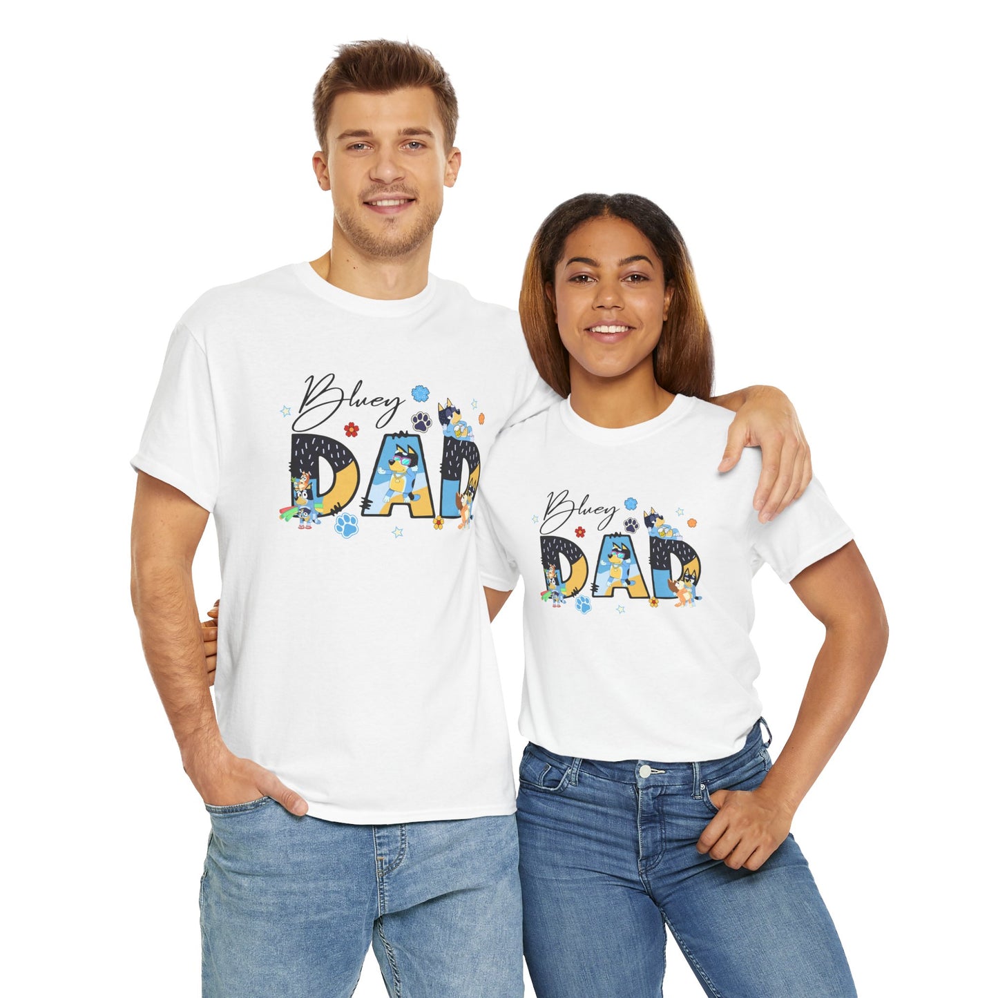 Princess Grace Fun 'Blessed Dad' Unisex Heavy Cotton Tee Perfect Gift for Father's Day