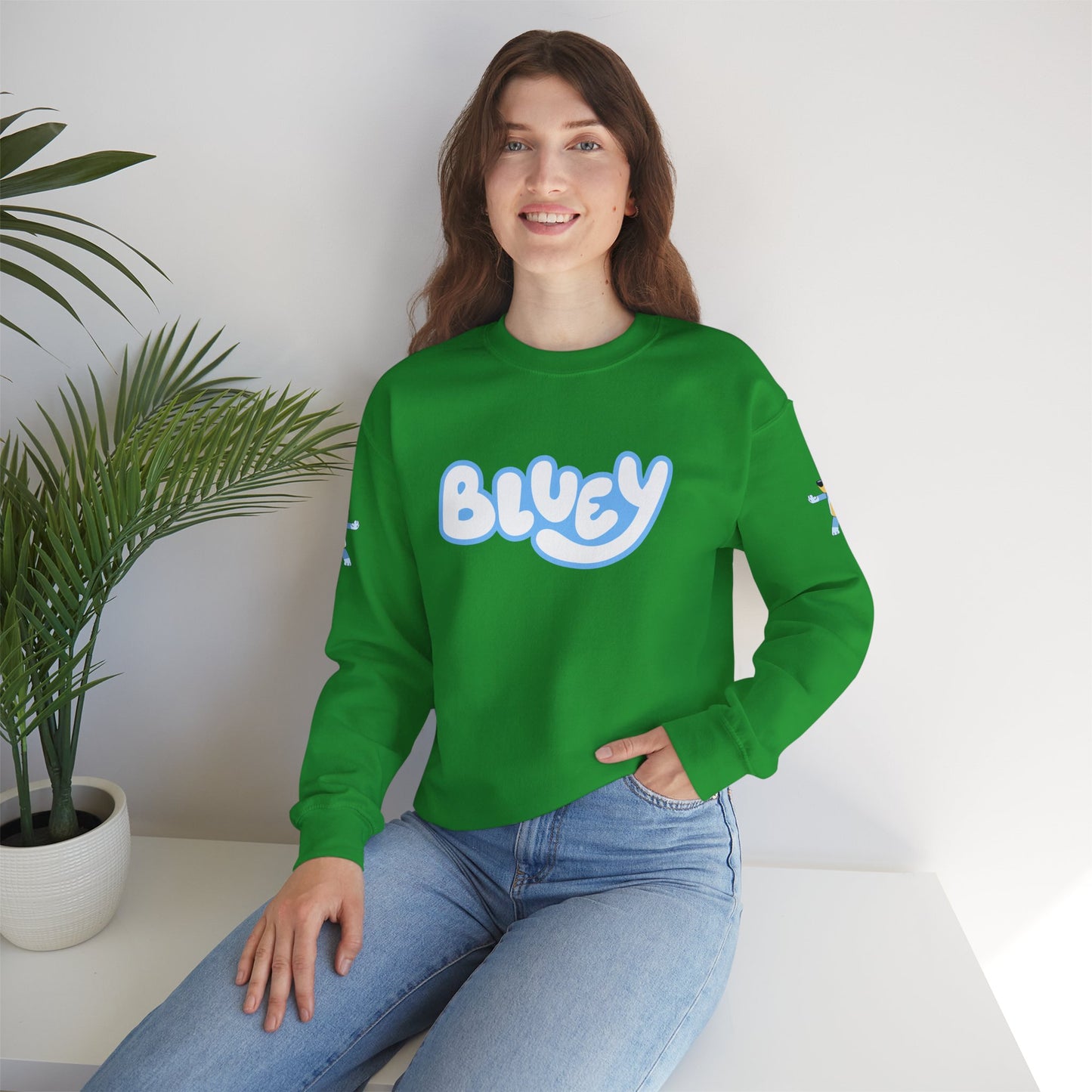 Princess Grace Bluey Crewneck Sweatshirt Cozy Unisex Pullover for Kids & Adults