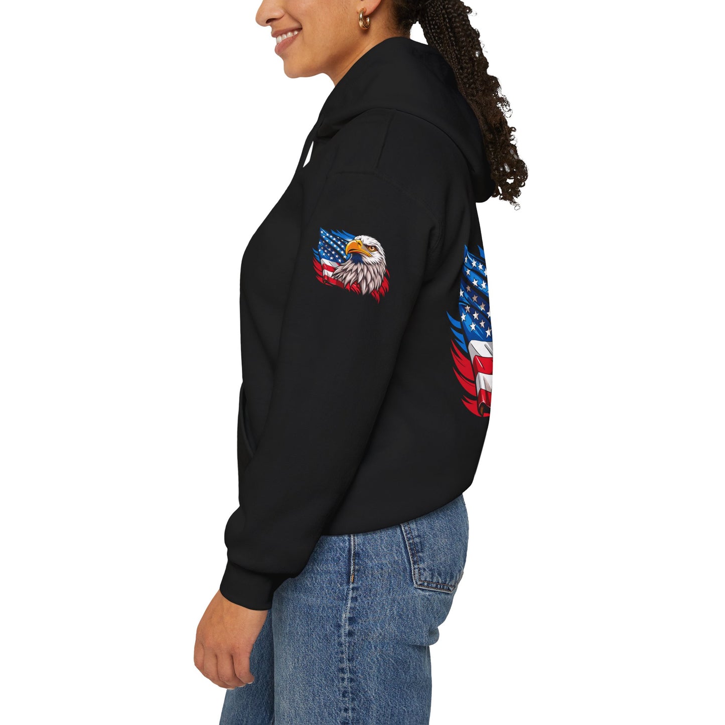 Princess Grace Patriotic Eagle Unisex Heavy Blend Hoodie
