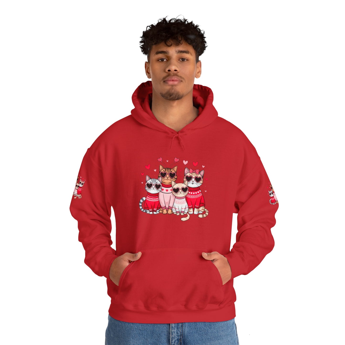 Princess Grace Cute Cat Lovers Hoodie with Heart Design