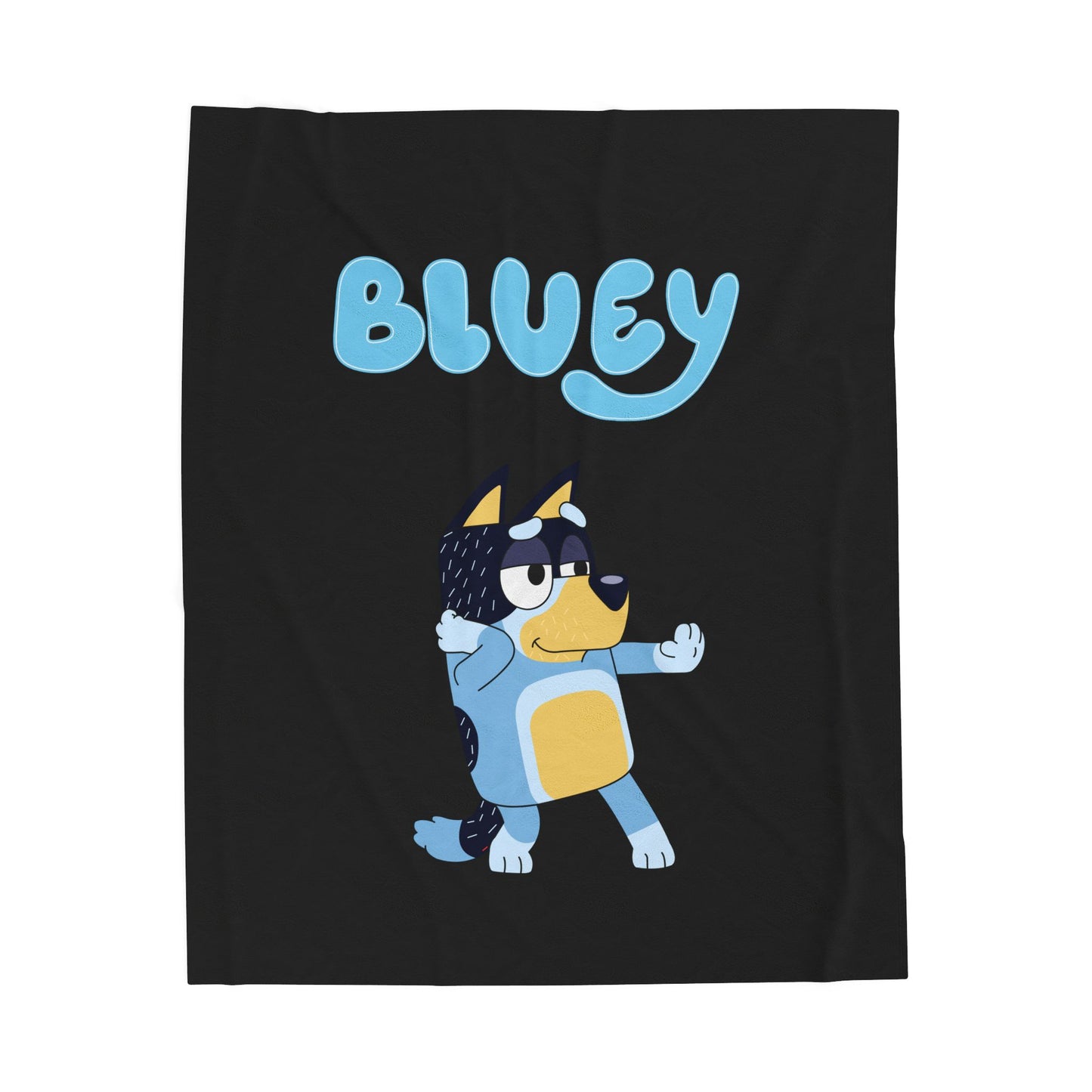 Princess Grace Bluey Velveteen Plush Blanket Cozy Cartoon Throw for Kids