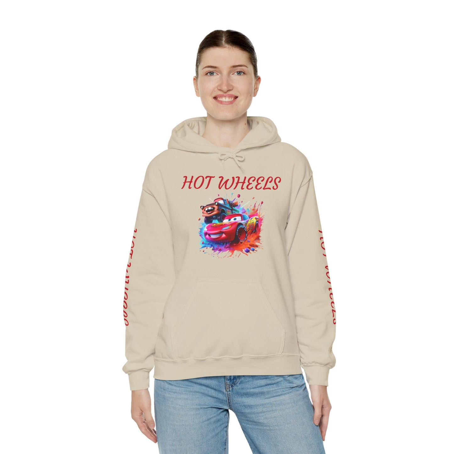 Princess Grace Hot Wheels Unisex Hoodie Retro Racing Design for Kids and Car Enthusiasts