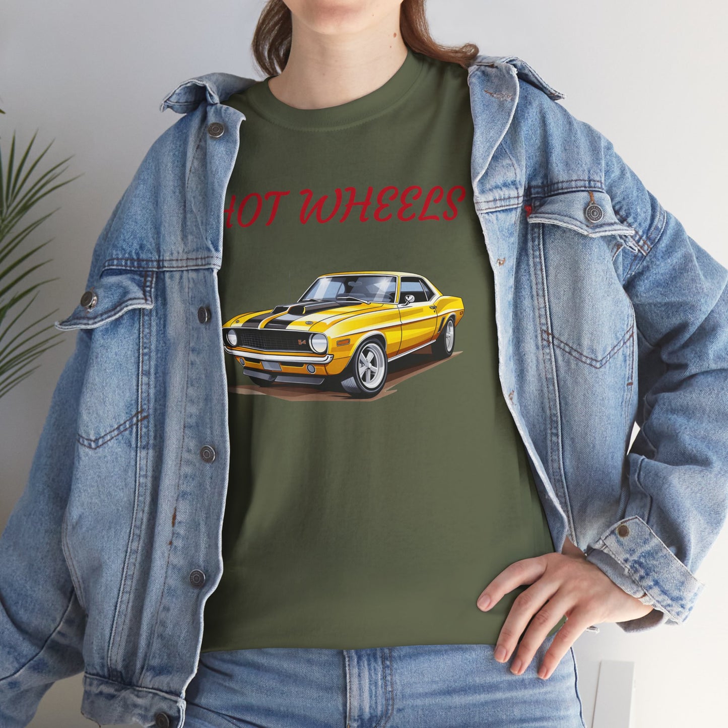 Princess Grace Retro Hot Wheels Unisex Heavy Cotton Tee Classic Car Graphic T-Shirt