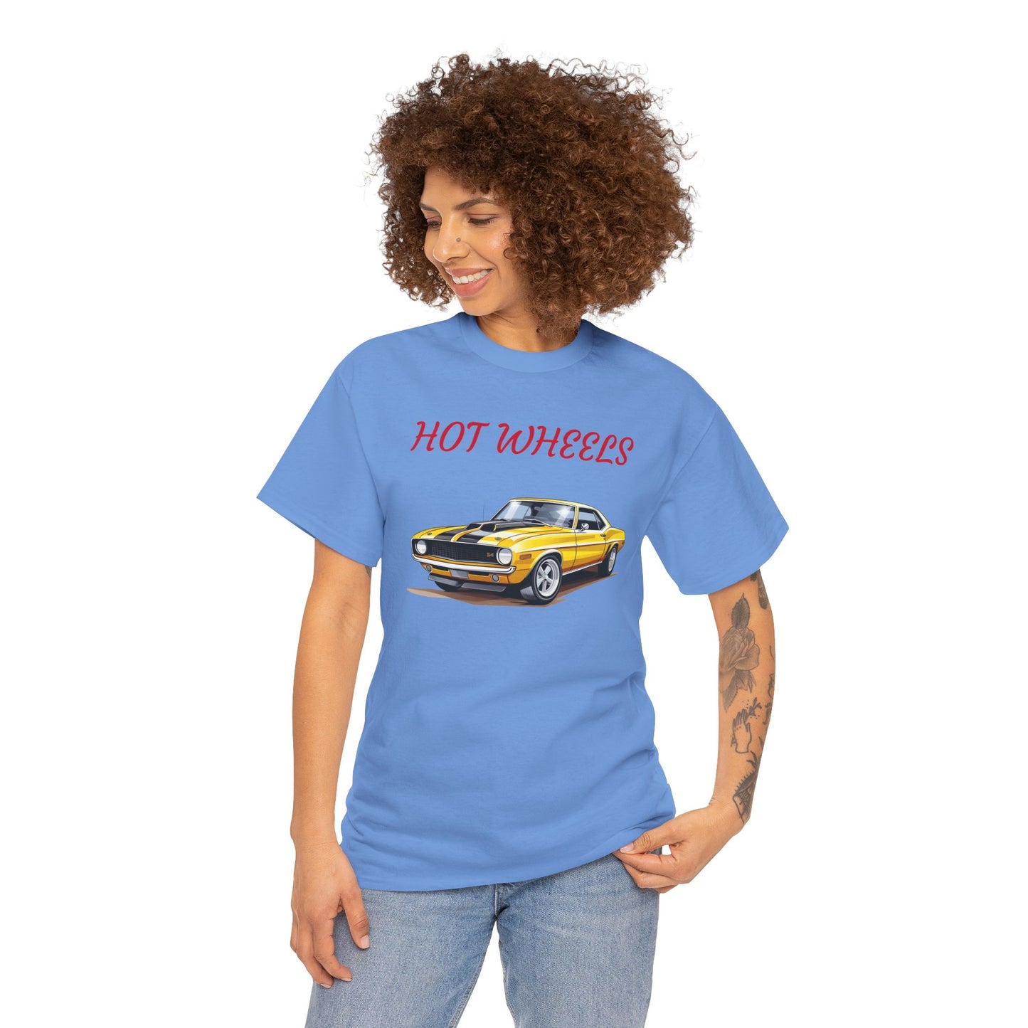 Princess Grace Retro Hot Wheels Unisex Heavy Cotton Tee Classic Car Graphic T-Shirt