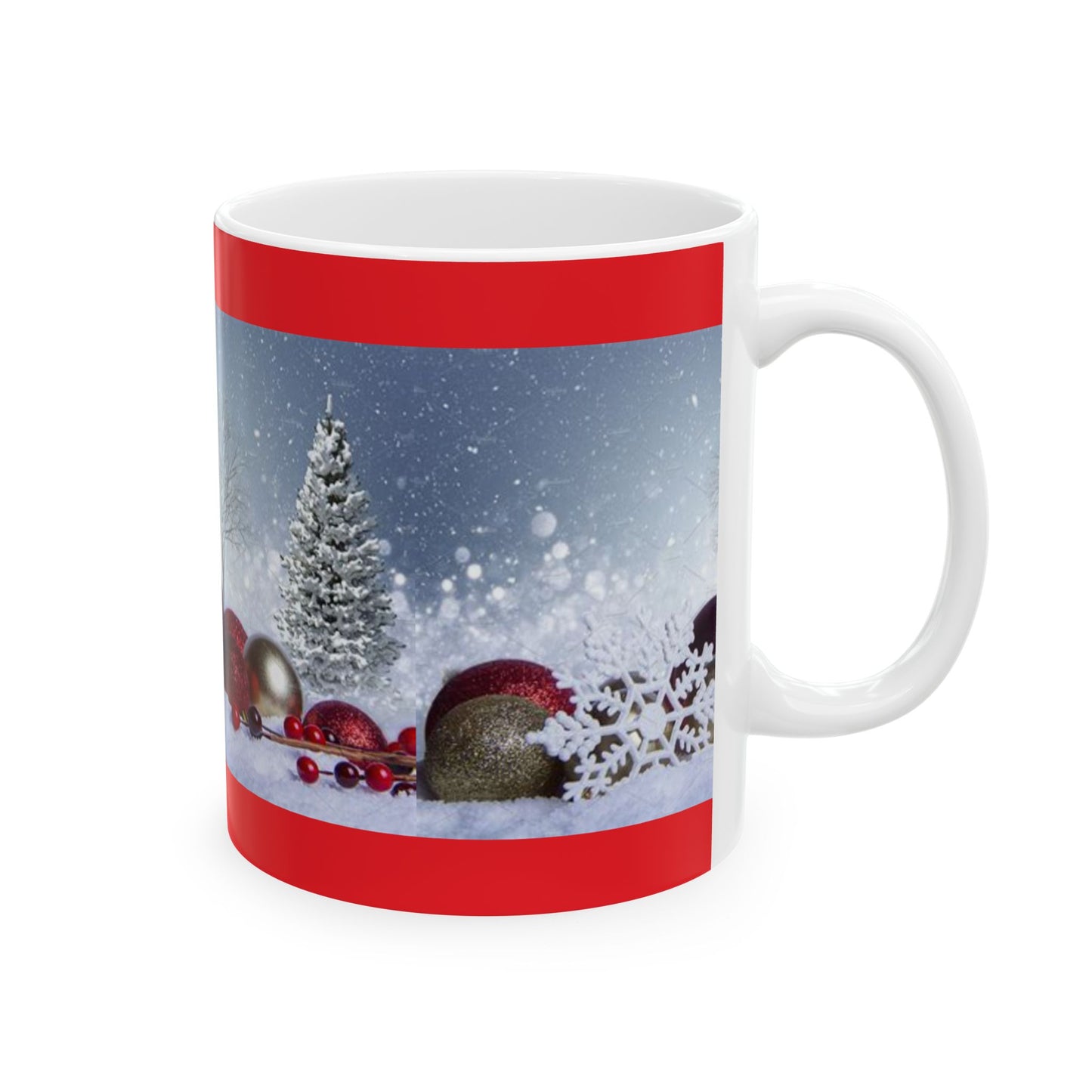 Princess Grace Festive Winter Wonderland Ceramic Mug Perfect Holiday Gift