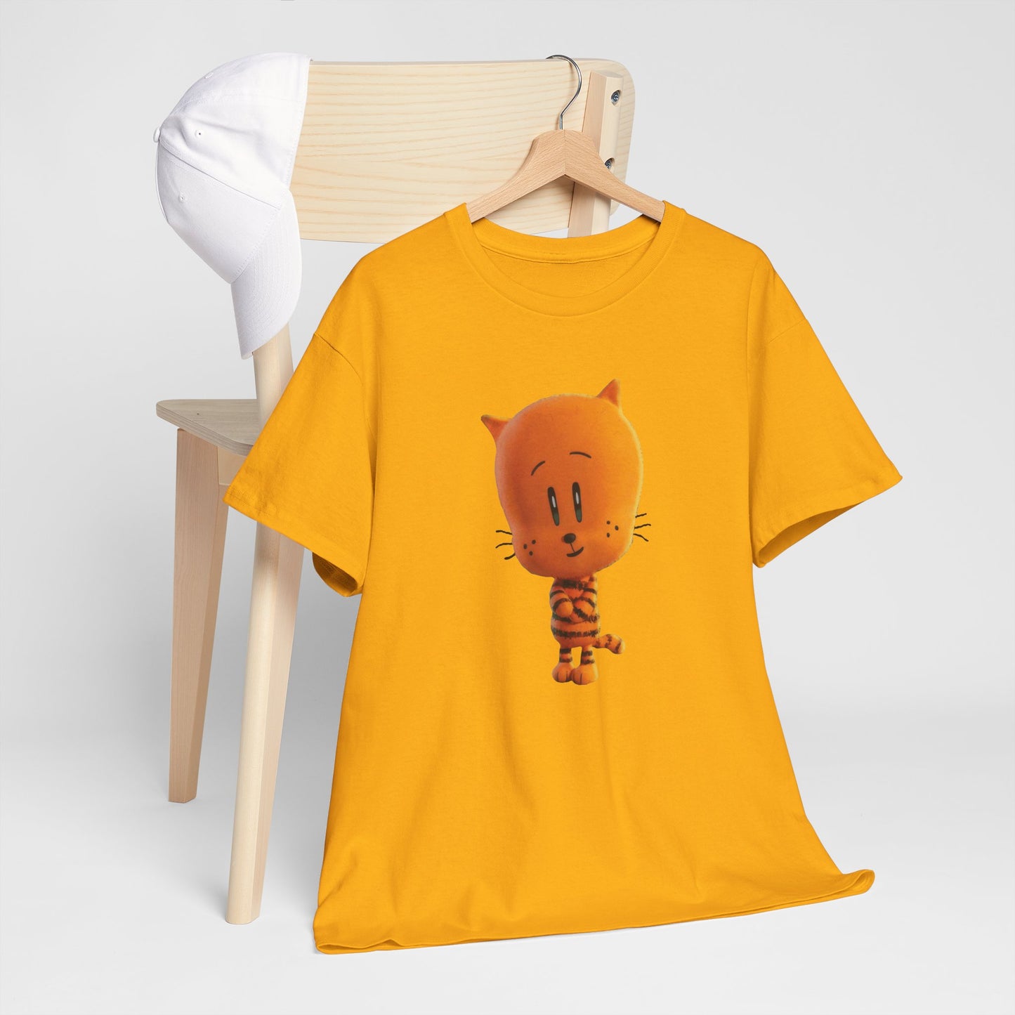 Princess Grace Funny Cartoon Cat Unisex Heavy Cotton Tee