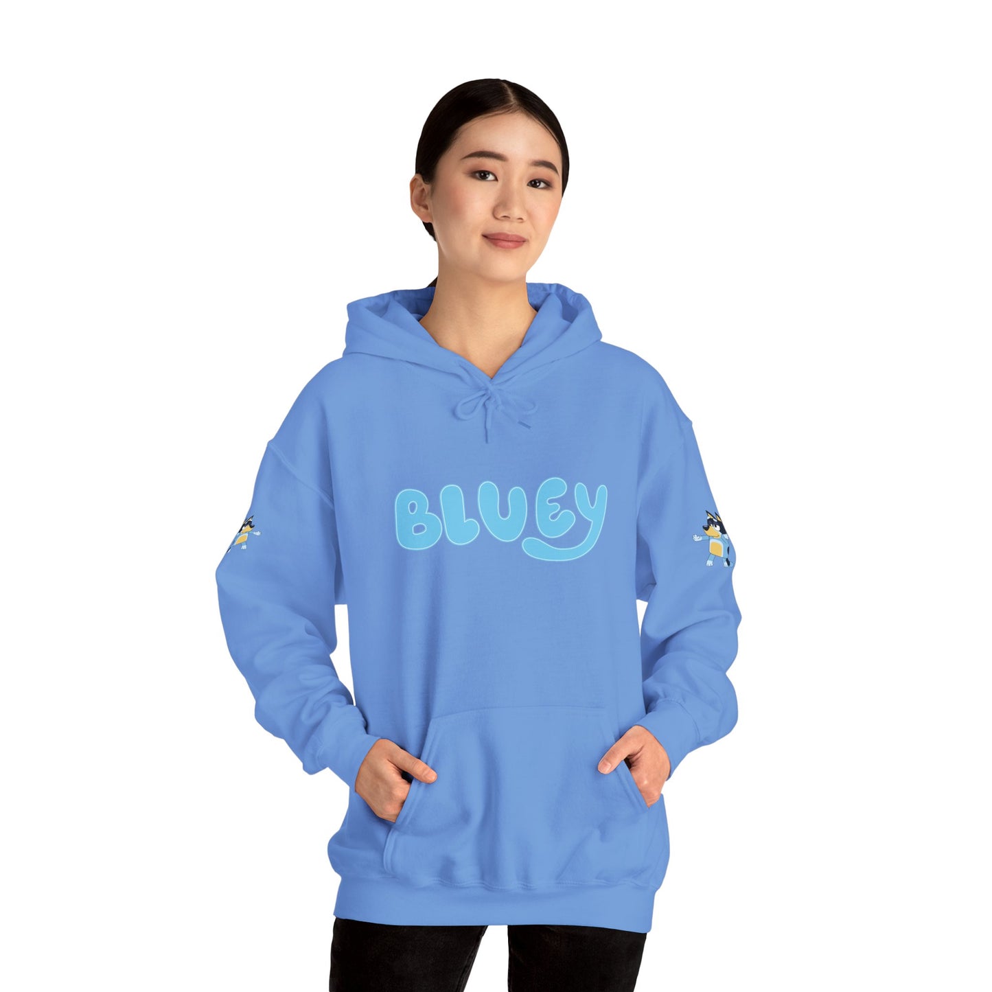 Princess Grace Bluey Unisex Hooded Sweatshirt Cozy Cartoon Style for Kids & Adults