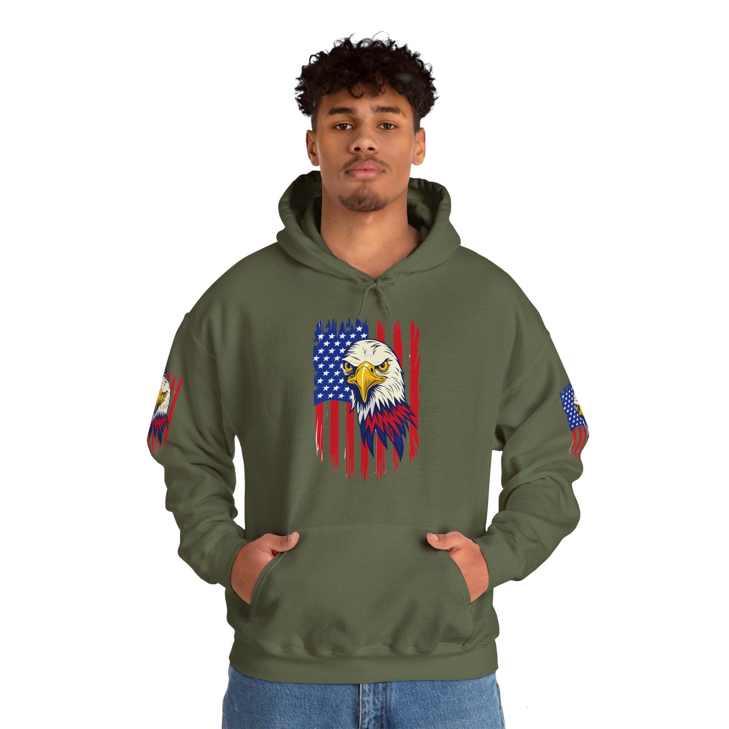 Princess Grace Patriotic Eagle Unisex Heavy Blend Hoodie