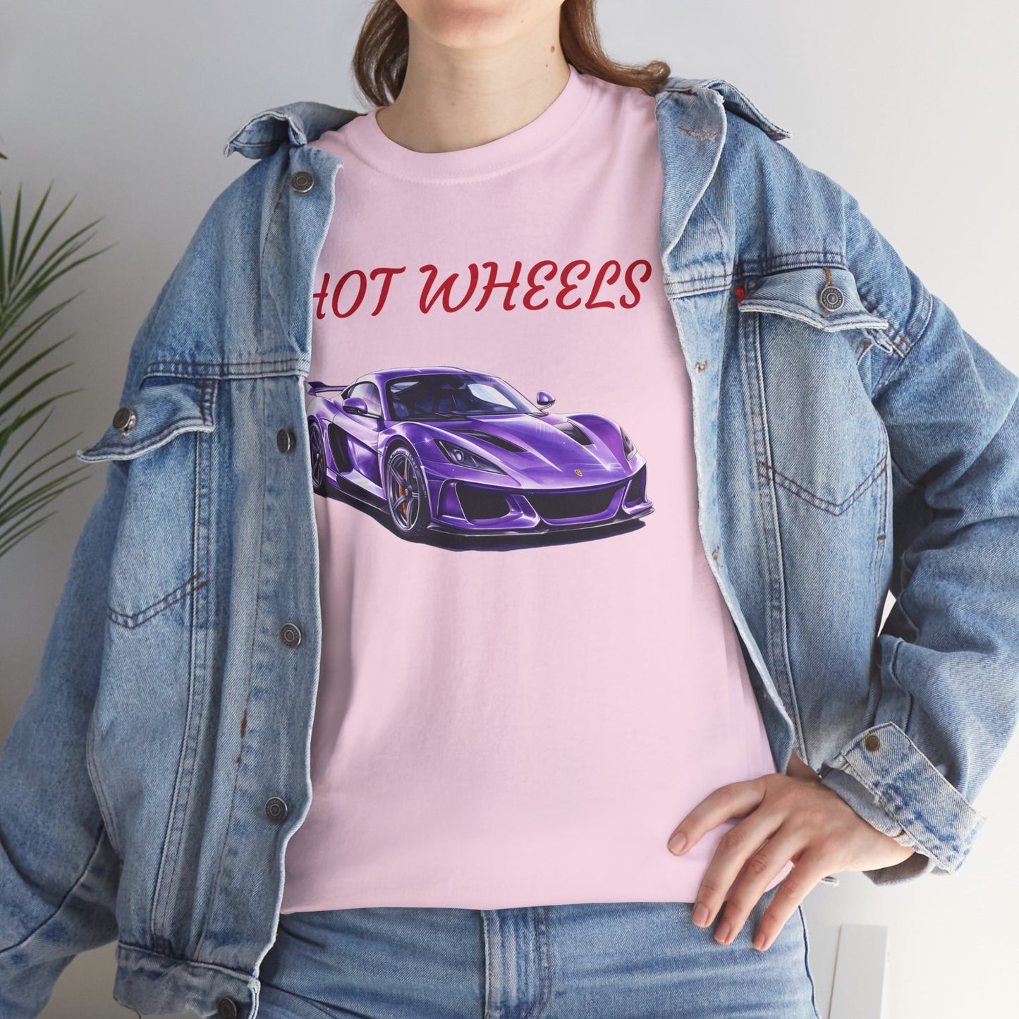 Princess Grace Hot Wheels Graphic Unisex Heavy Cotton Tee Perfect for Car Enthusiasts