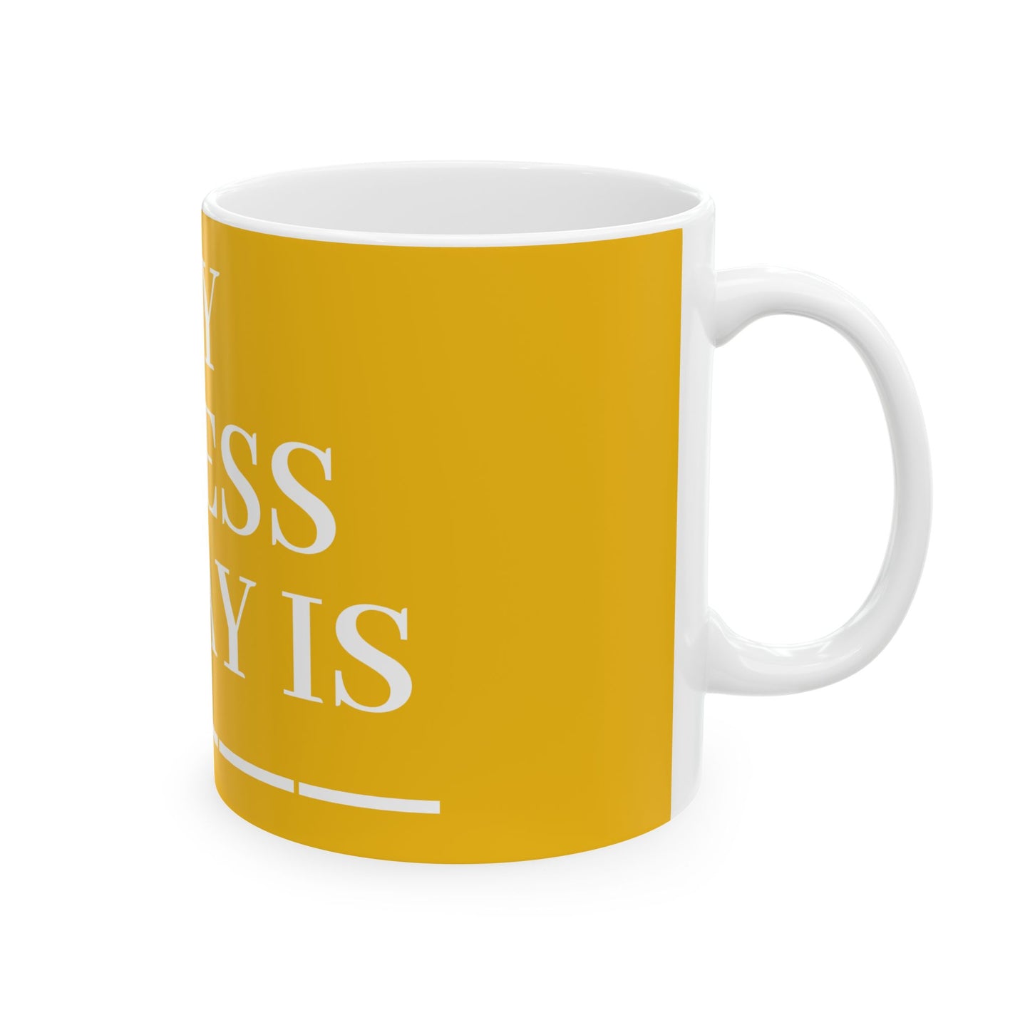 Princess Grace Humorous Ceramic Mug "My Stress Today Is" 11oz & 15oz