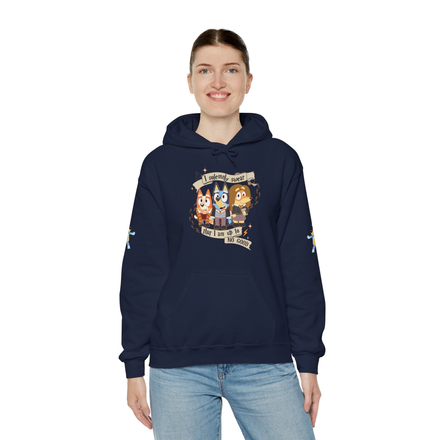 Princess Grace Bluey I Sincerely Sweet! Unisex Heavy Blend Hooded Sweatshirt for Fun Loving Fans