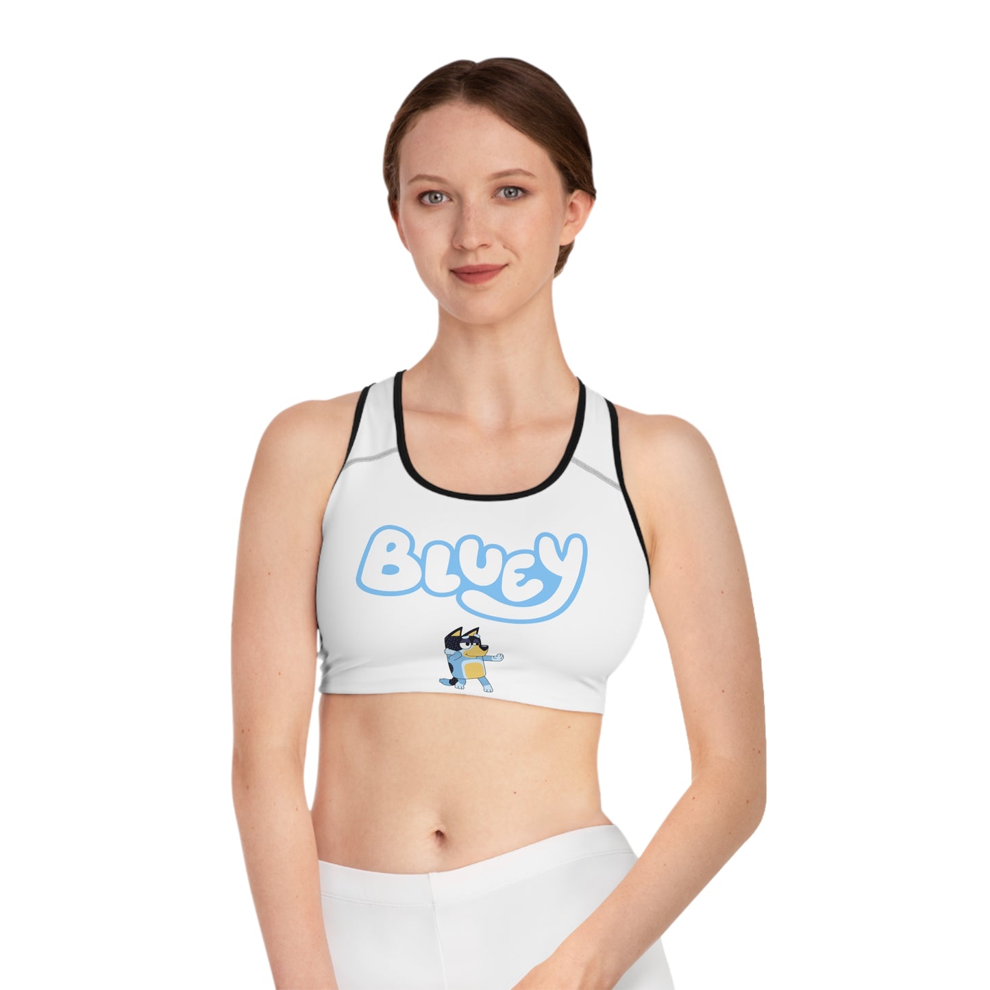 Princess Grace Bluey Sports Bra Fun Comfortable Activewear for Fans