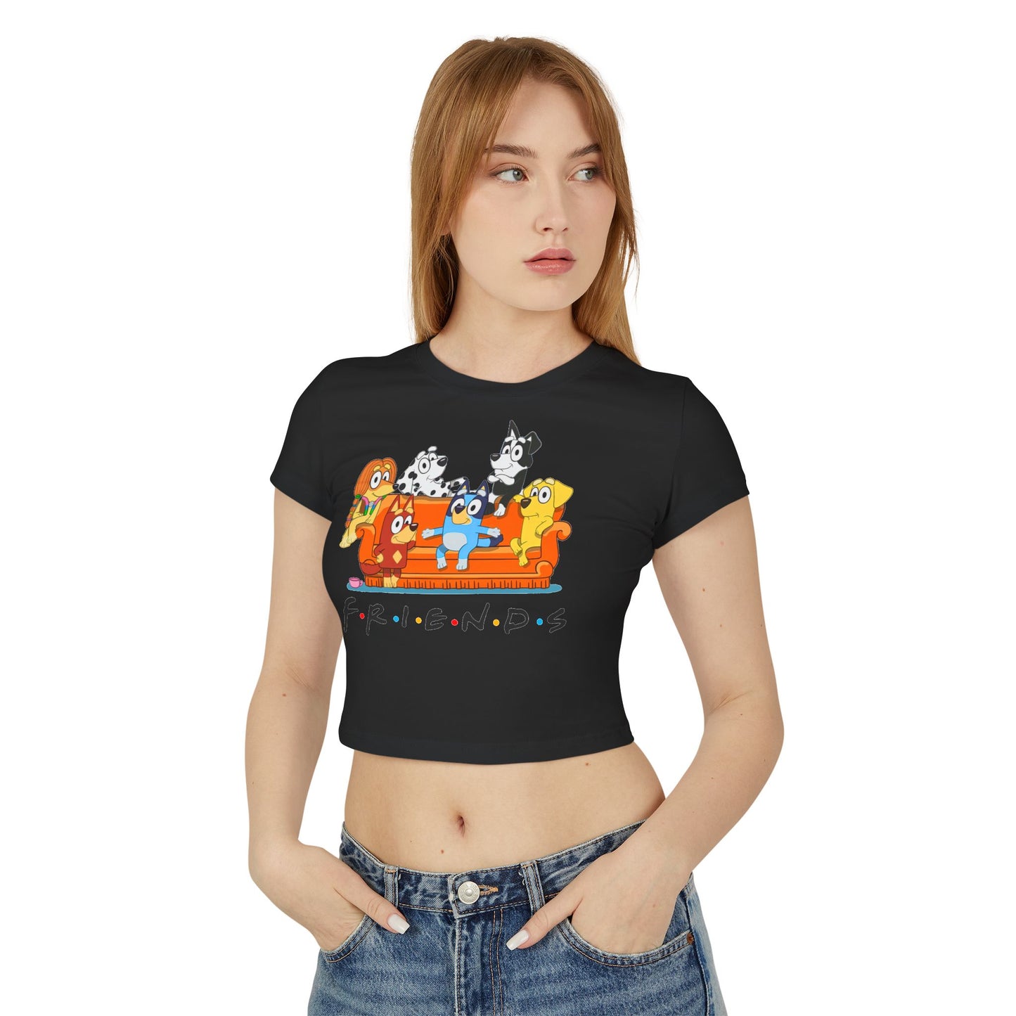 Princess Grace Bluey Friends Women's Baby Tee