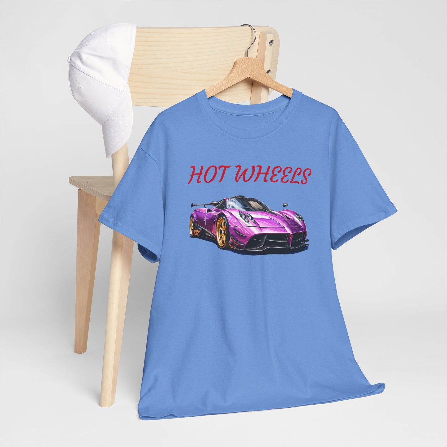 Princess Grace Hot Wheels Unisex Heavy Cotton Tee Retro Car Graphic T-Shirt for Auto Enthusiasts