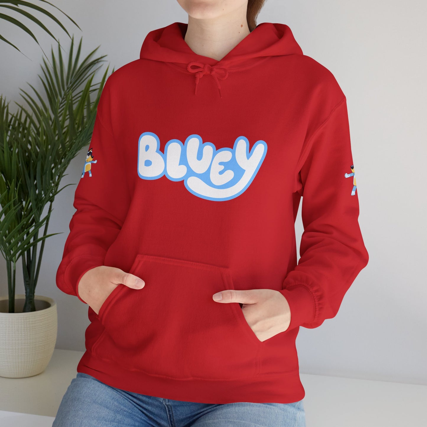Princess Grace Bluey Unisex Heavy Blend Hoodie Cozy Cartoon Sweatshirt for Kids & Adults