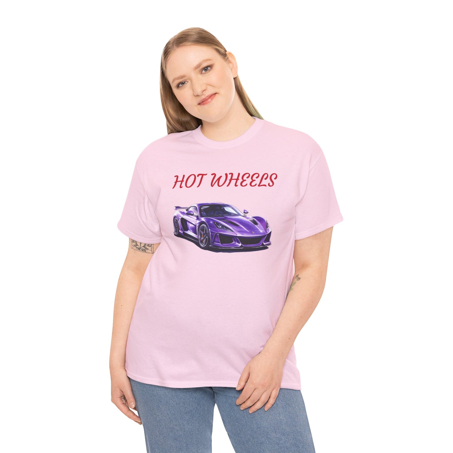 Princess Grace Hot Wheels Graphic Unisex Heavy Cotton Tee Perfect for Car Enthusiasts