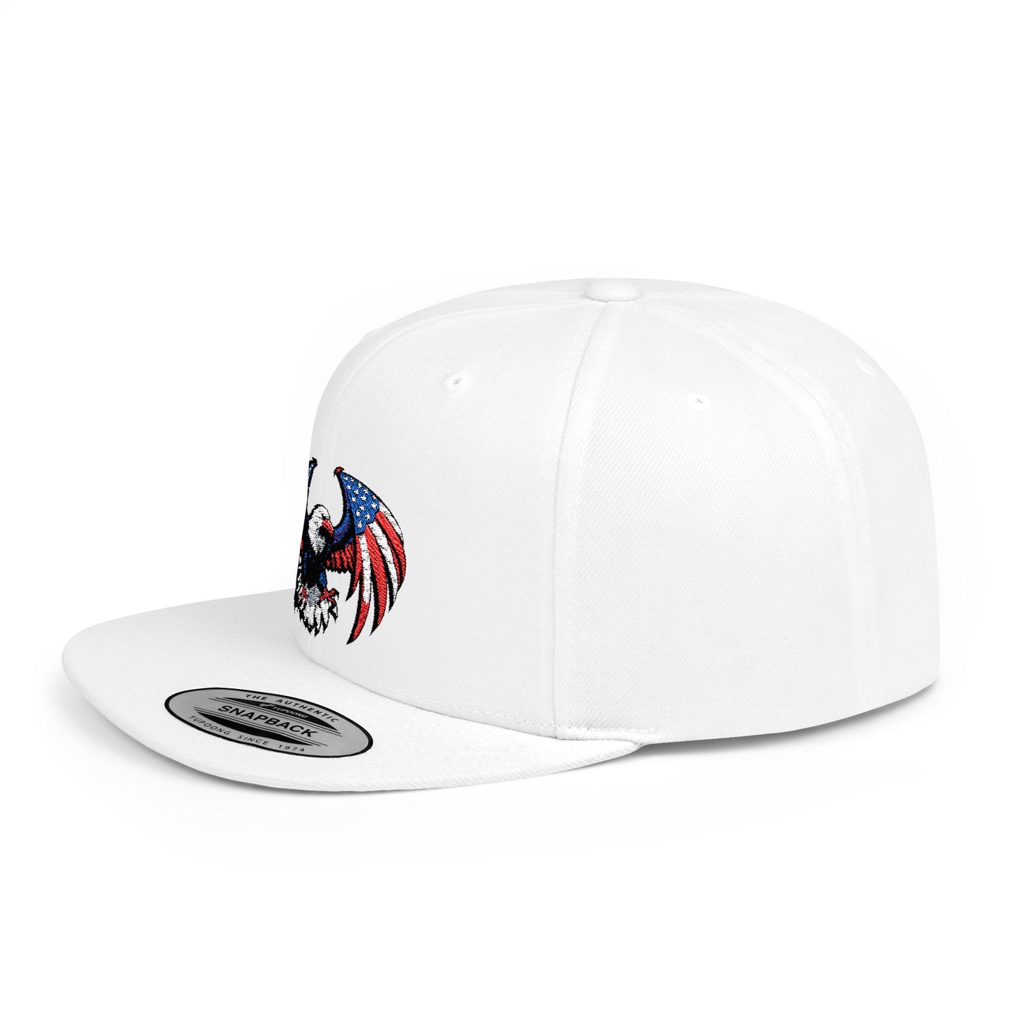Princess Grace Patriotic Eagle Flat Bill Snapback Hat