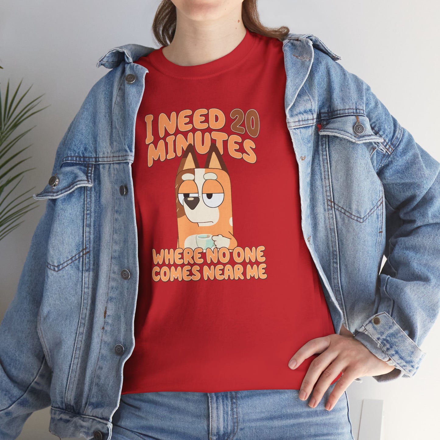 Princess Grace Bluey Funny Graphic Tee "I Need 20 Minutes"