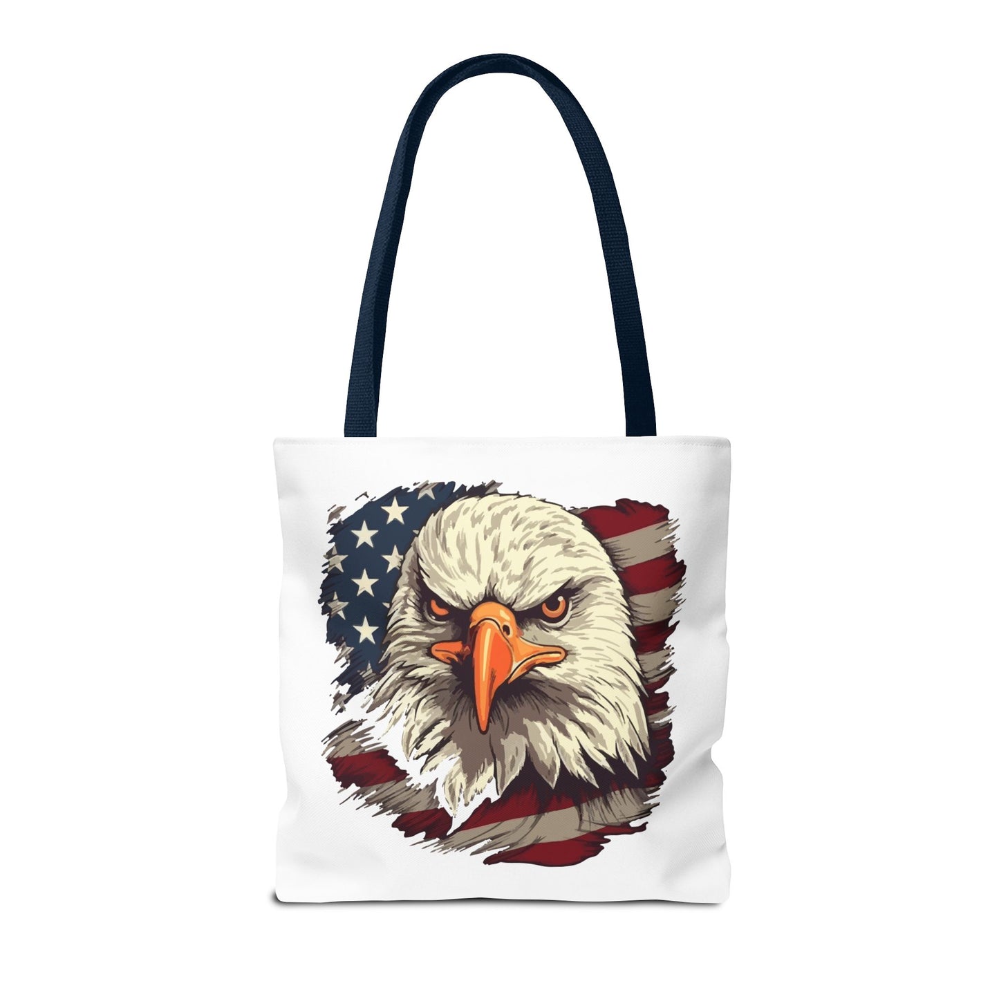 Princess Grace Patriotic Eagle Tote Bag American Flag Design for Independence Day and Everyday Use
