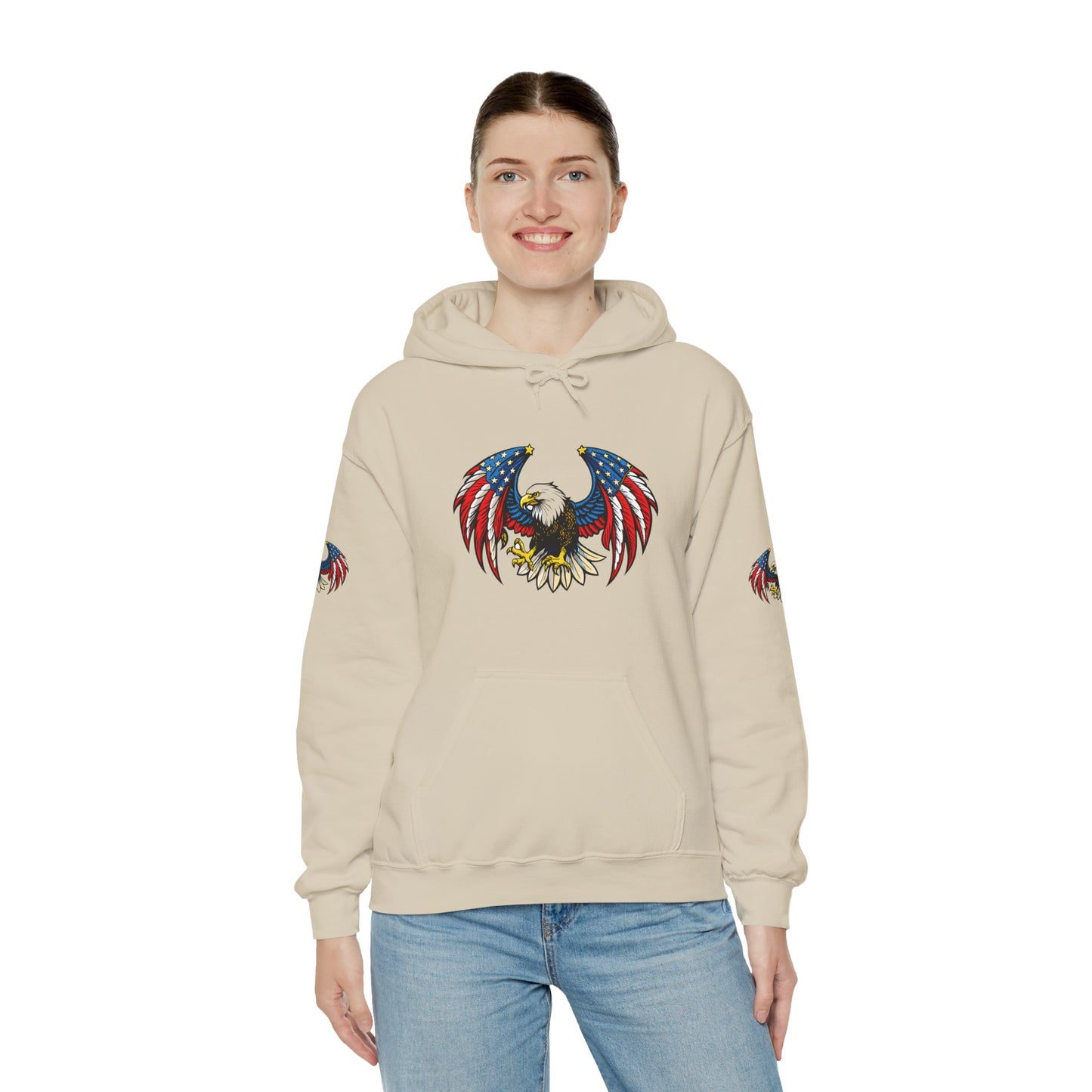 Princess Grace American Eagle Emblem Patriotic Unisex Hoodie