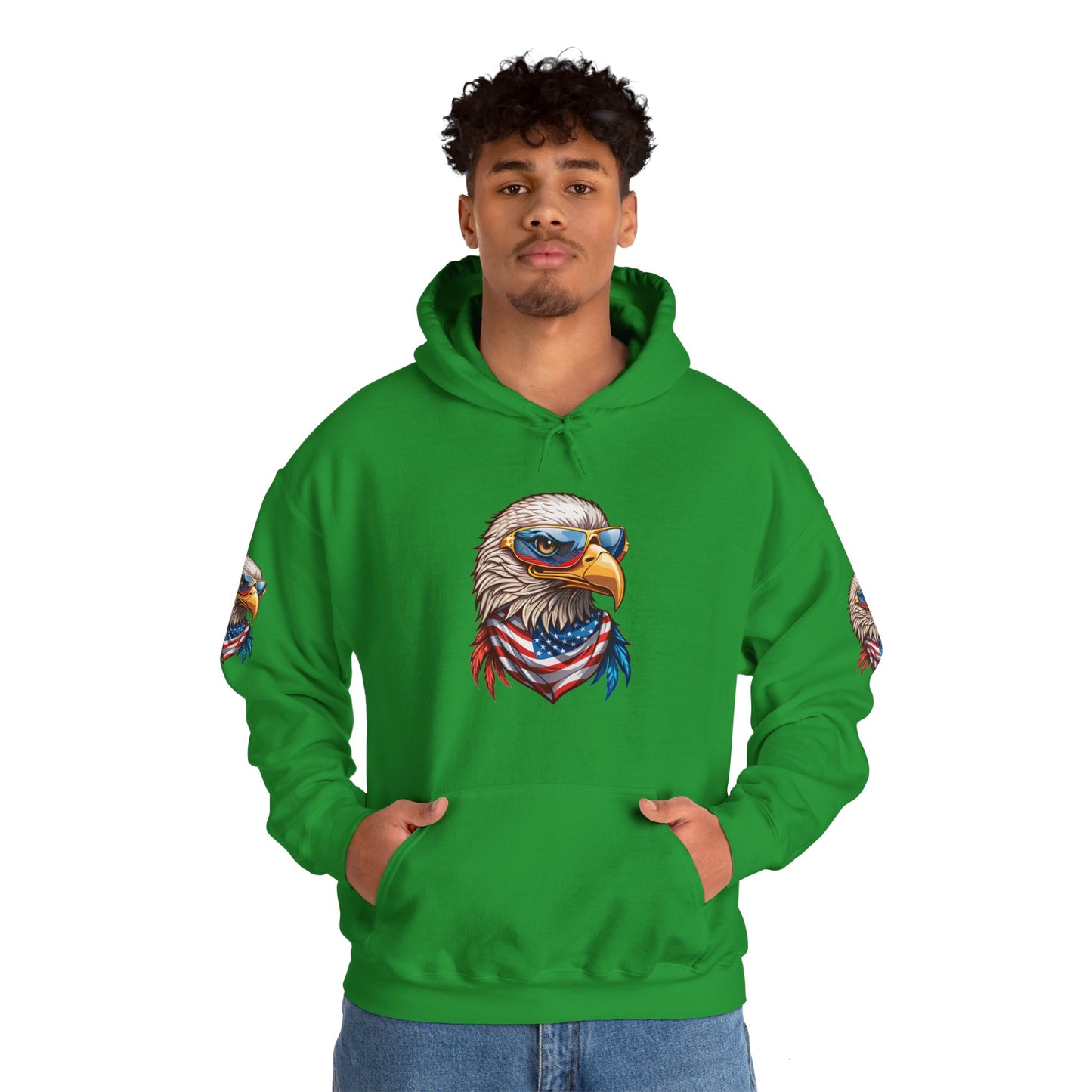 Princess Grace Patriotic American Eagle Hoodie Unisex Heavy Blend Sweatshirt