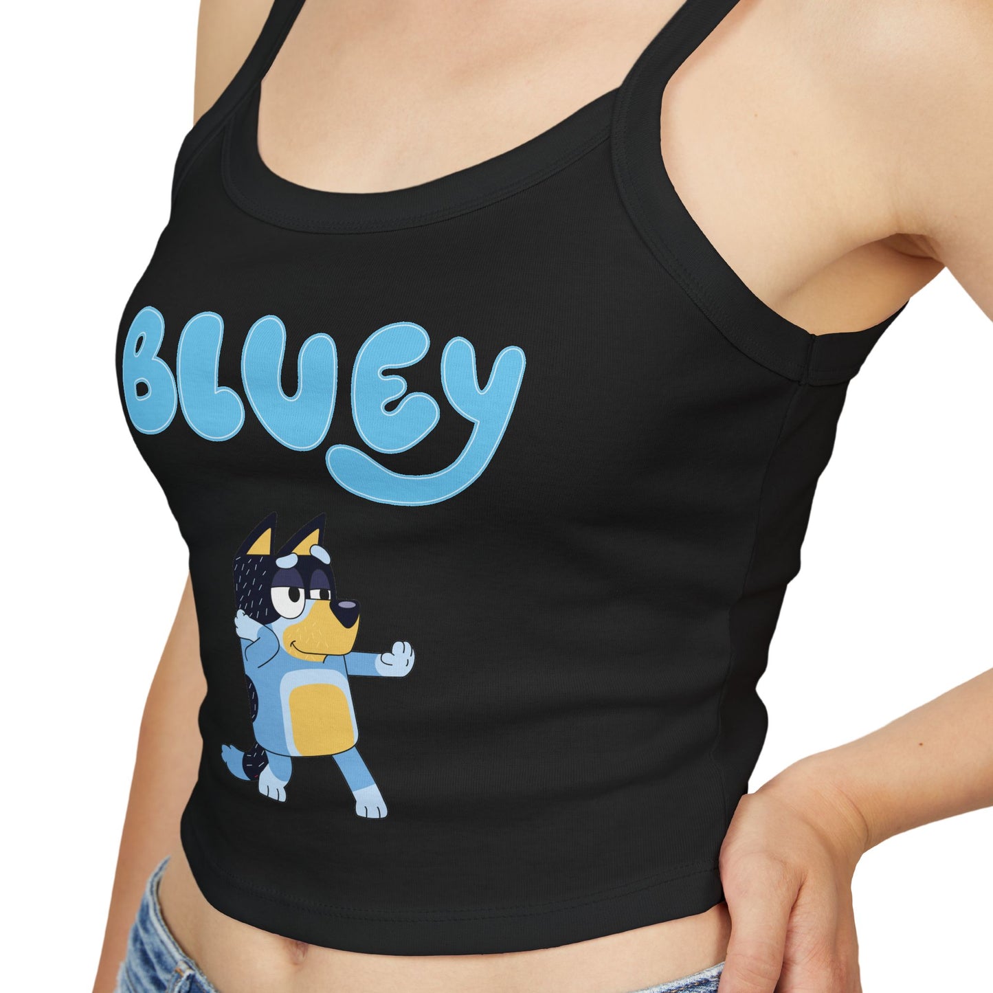Princess Grace Bluey Graphic Women's Spaghetti Strap Tank Top Fun & Comfortable Summer Wear