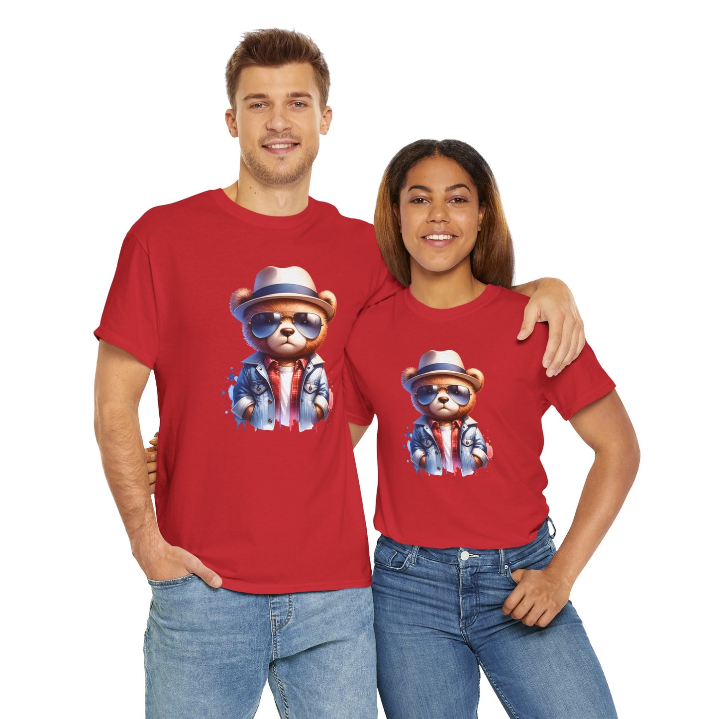 Princess Grace Cool Bear Graphic Unisex Heavy Cotton Tee