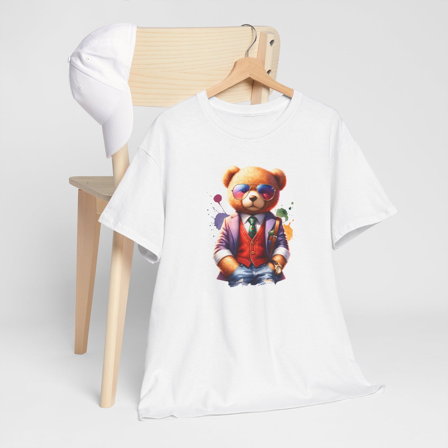 Princess Grace Trendy Teddy Bear Graphic Unisex Heavy Cotton Tee