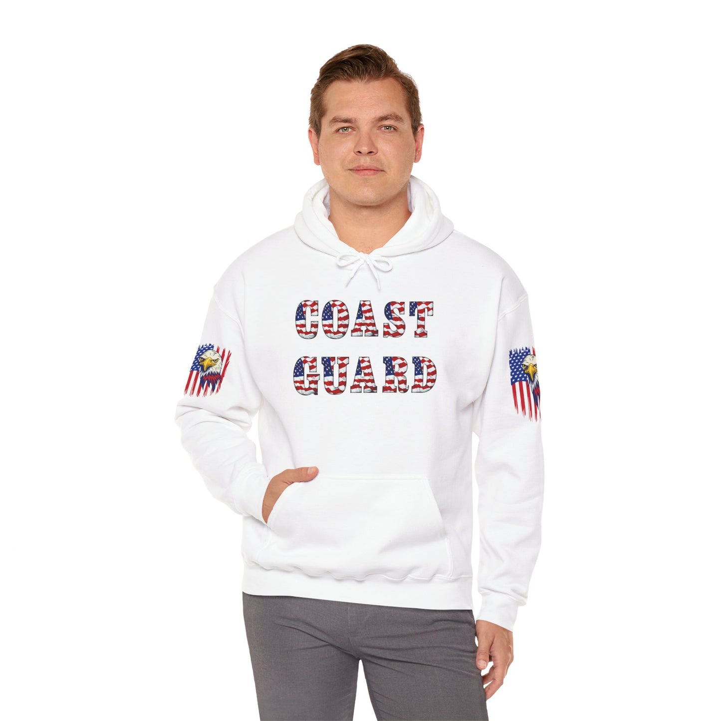 Princess Grace Patriotic Coast Guard Sweatshirt Unisex Heavy Blend Hoodie