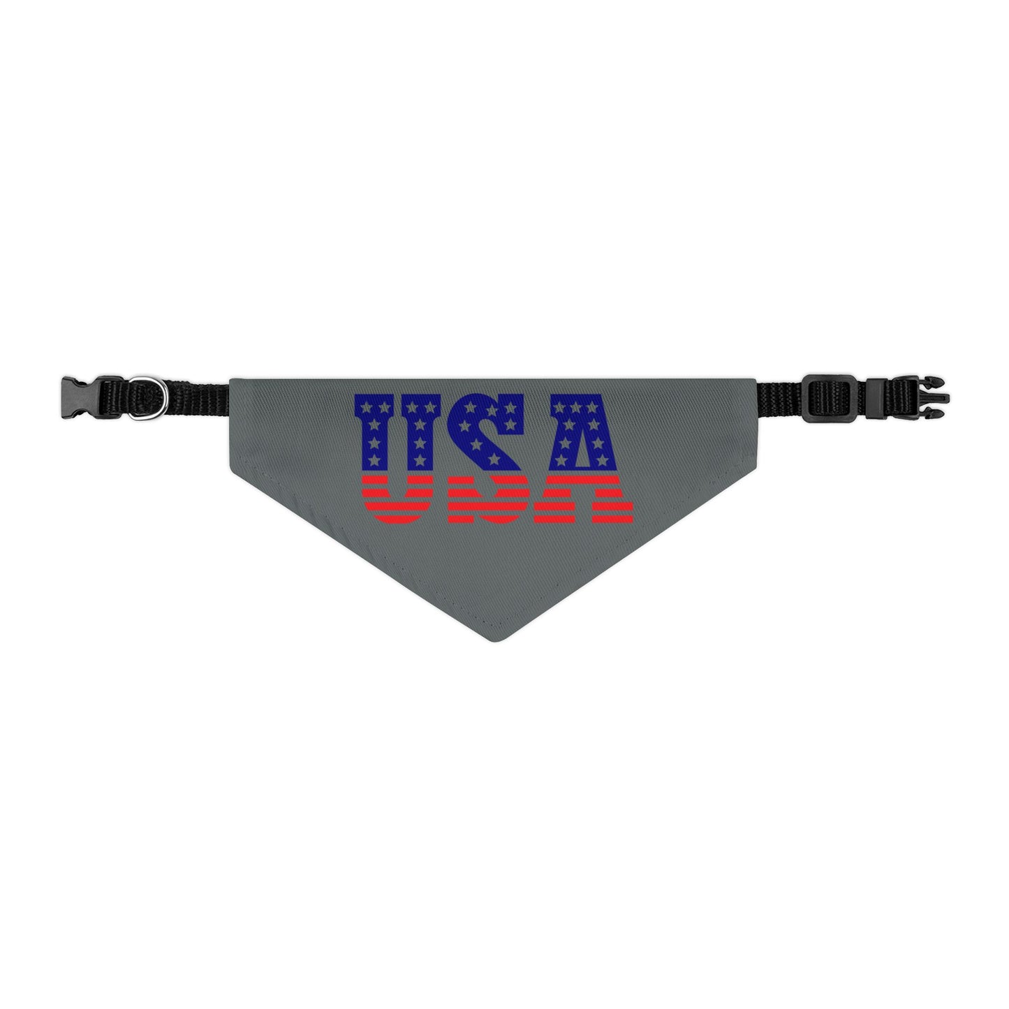 Princess Grace Patriotic Dog Bandana Collar USA Flag Design
