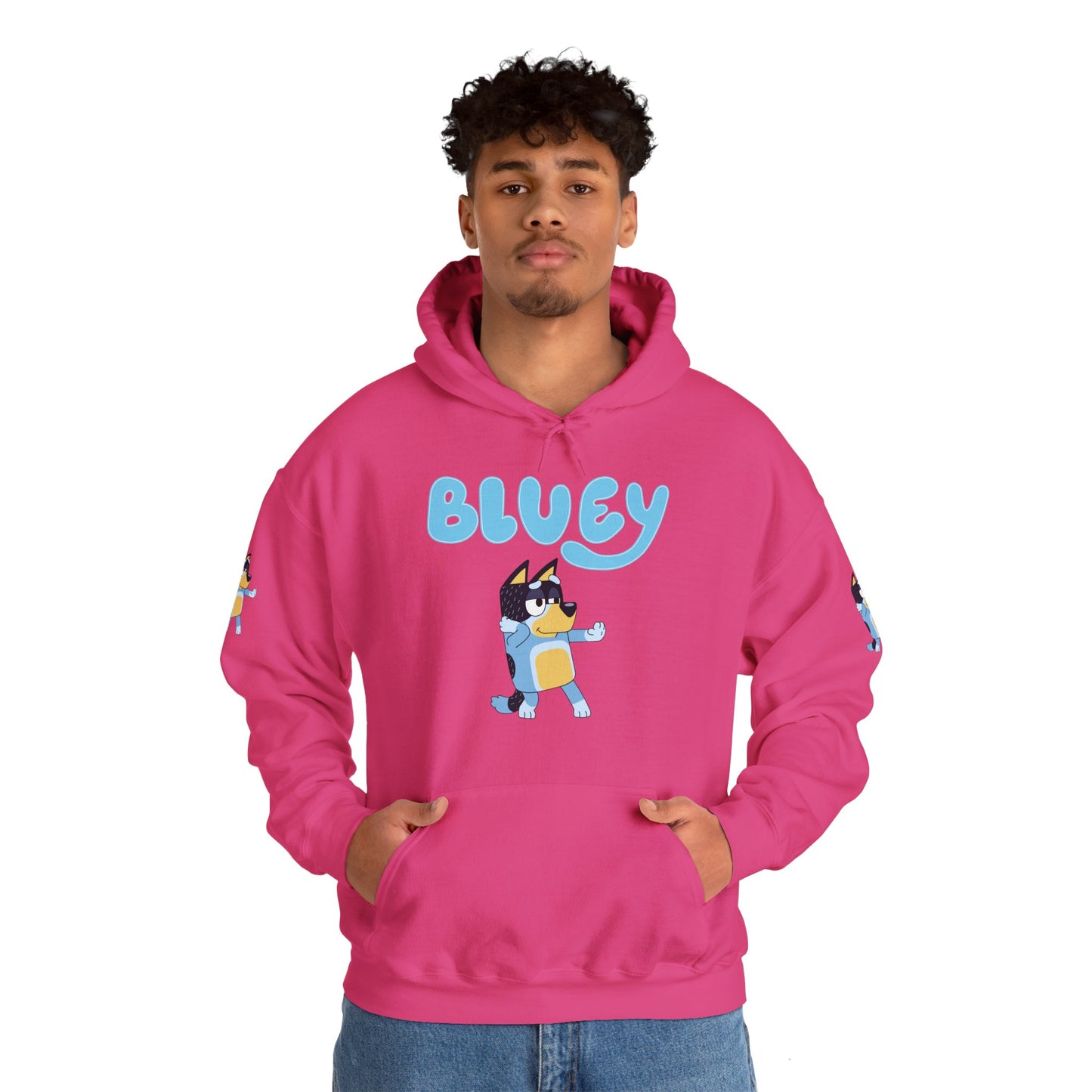 Princess Grace Cute Bluey Hoodie for Kids & Adults Unisex Heavy Blend Sweatshirt with Adorable Character Design
