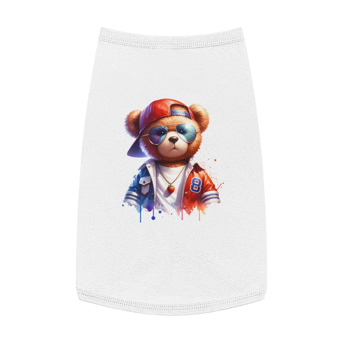 Princess Grace CUTE Cool Bear Pet Tank Top Stylish Dog Apparel for Fun Outings