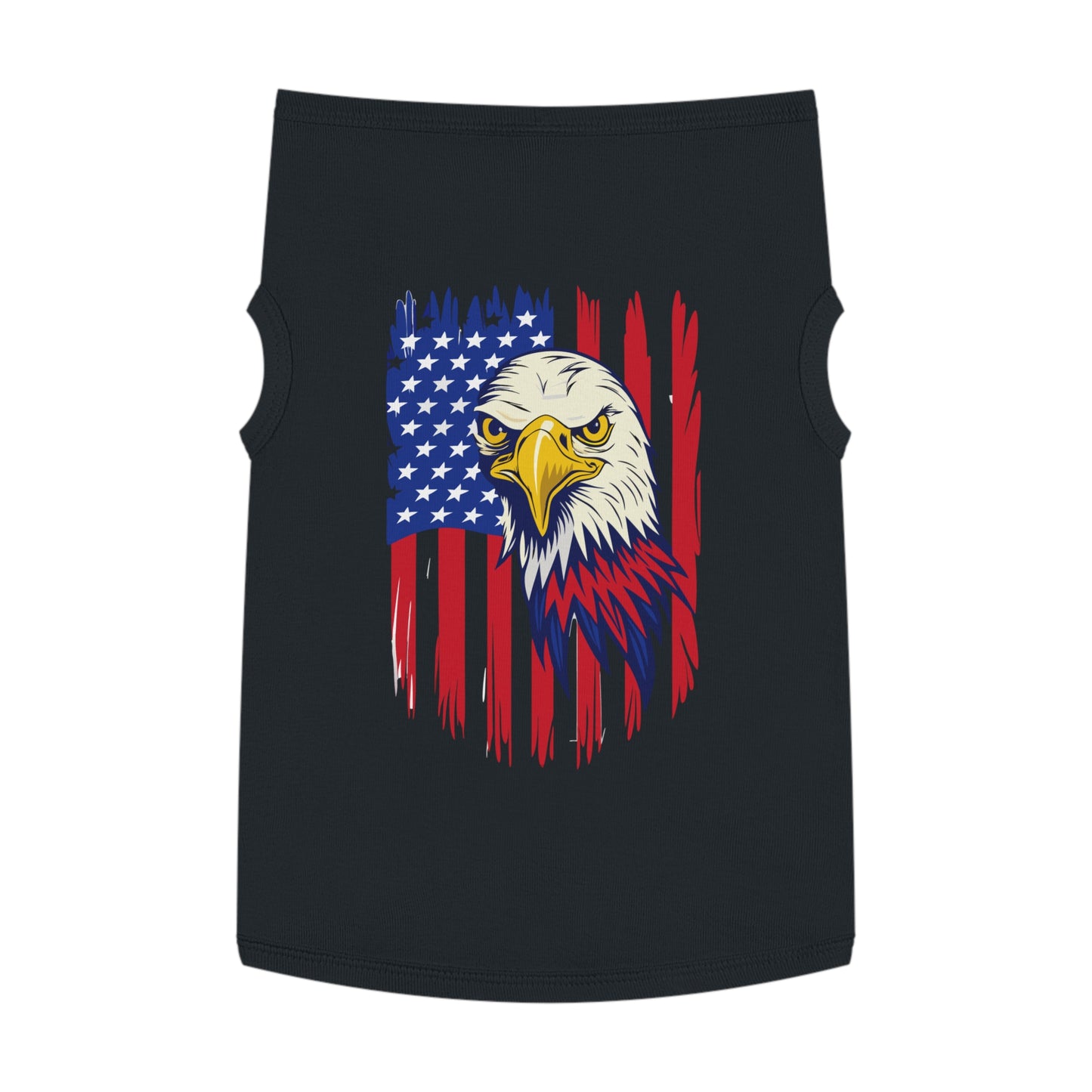 Princess Grace Patriotic Pet Tank Top Eagle American Flag Design for Dogs