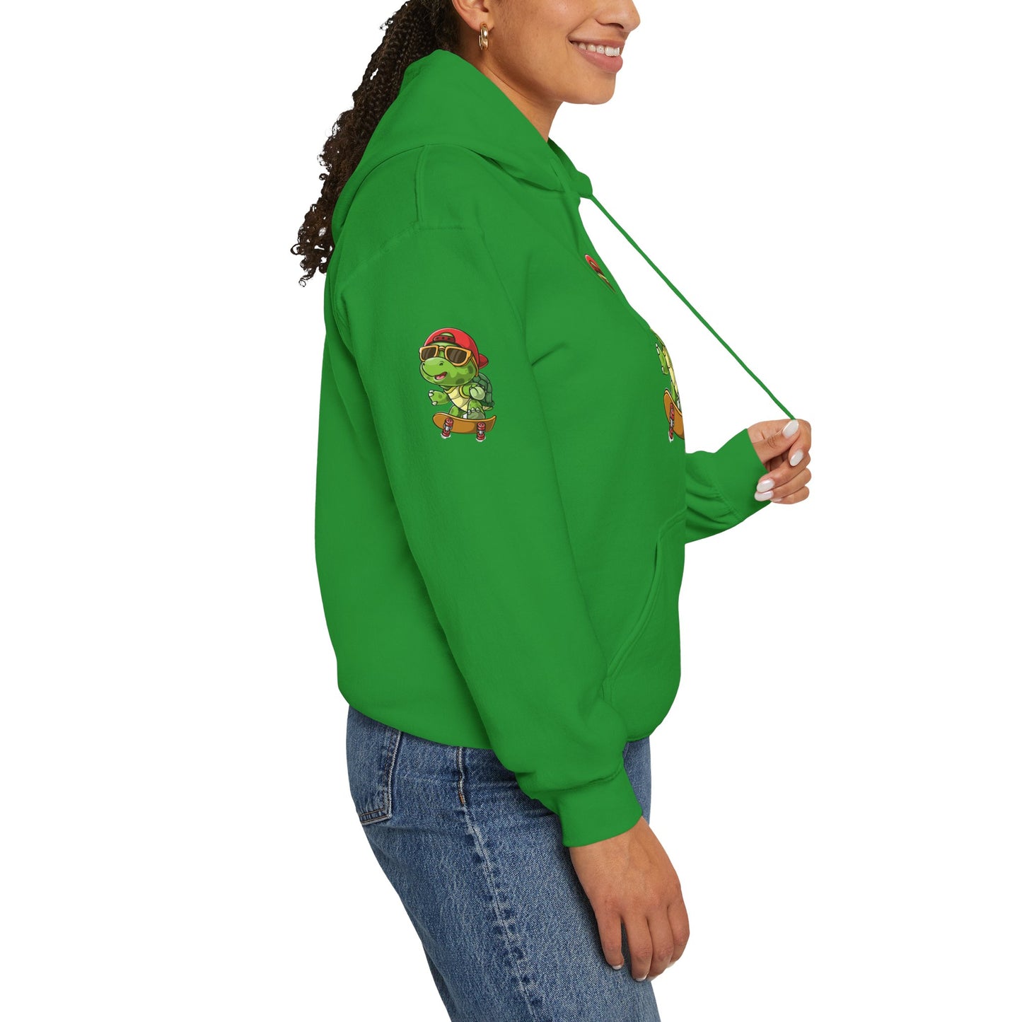 Princess Grace Cool Skateboarding Turtle Unisex Hoodie Fun and Stylish