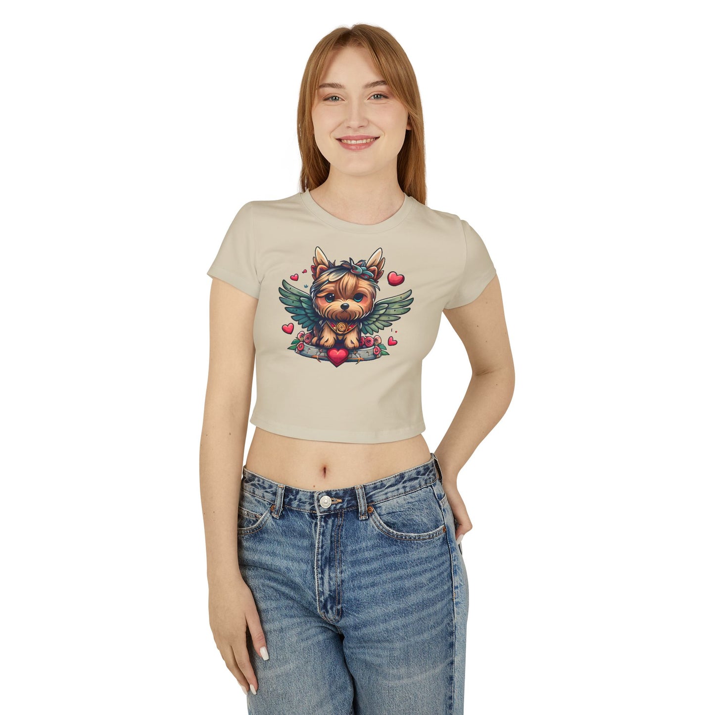 Princess Grace Cute Yorkie Graphic Baby Tee for Dog Lovers