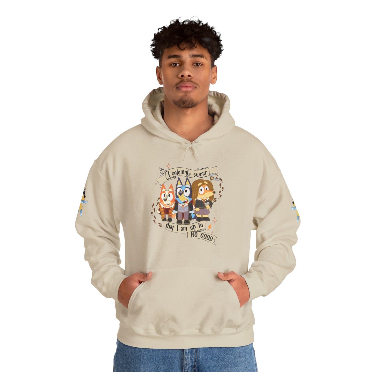Princess Grace Bluey I Sincerely Sweet! Unisex Heavy Blend Hooded Sweatshirt for Fun Loving Fans