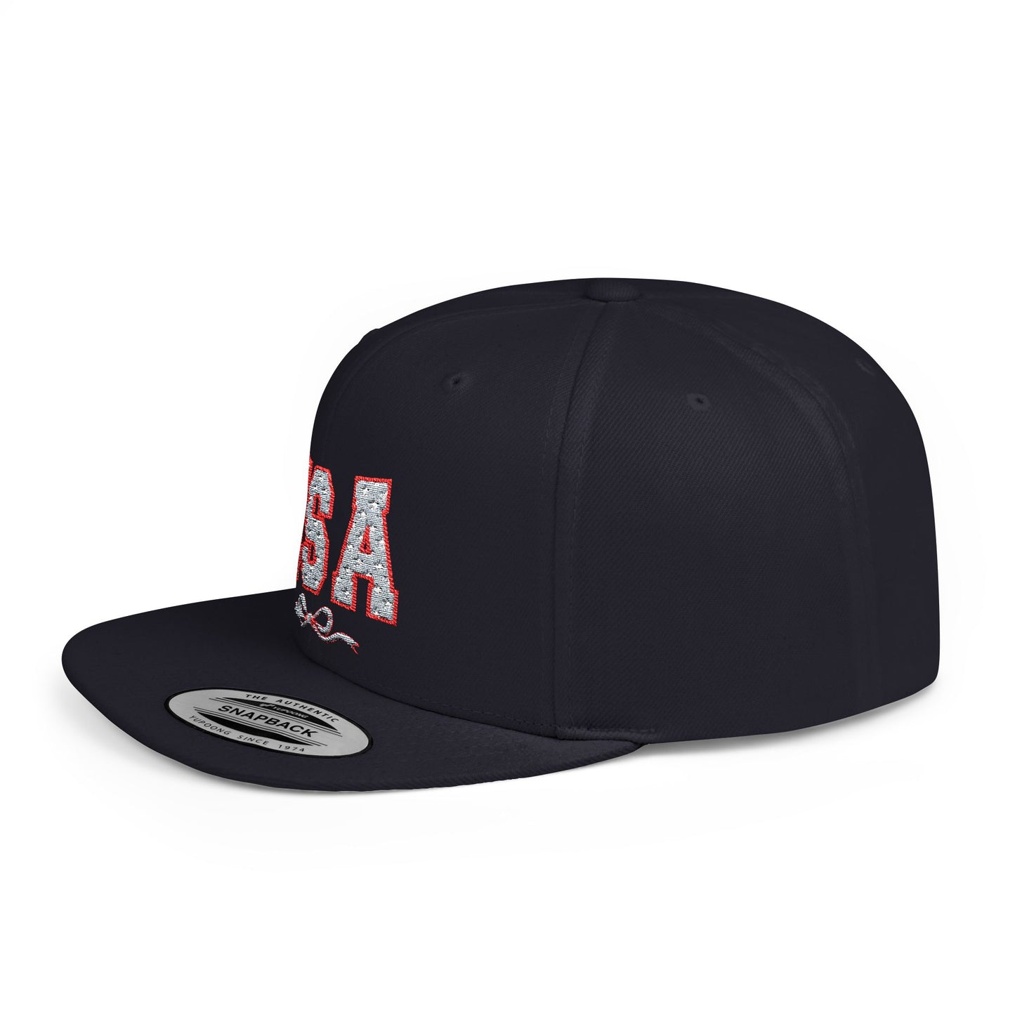 Princess Grace USA Glitter Flat Bill Snapback Hat Trendy and Stylish
