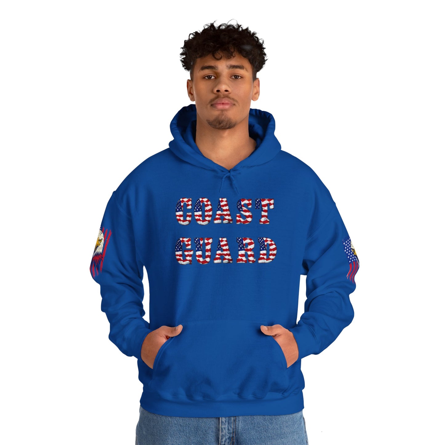 Princess Grace Patriotic Coast Guard Sweatshirt Unisex Heavy Blend Hoodie