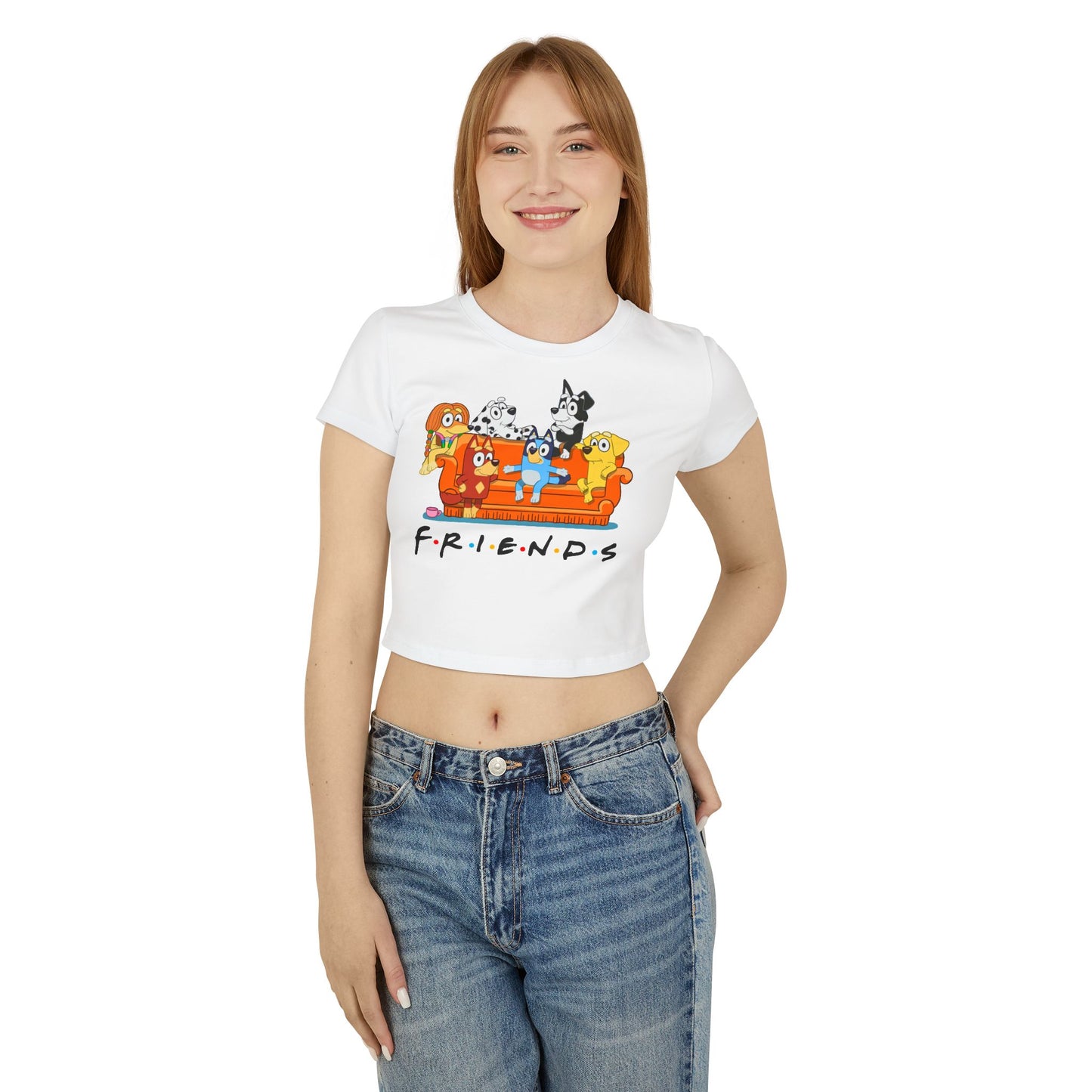 Princess Grace Bluey Friends Women's Baby Tee
