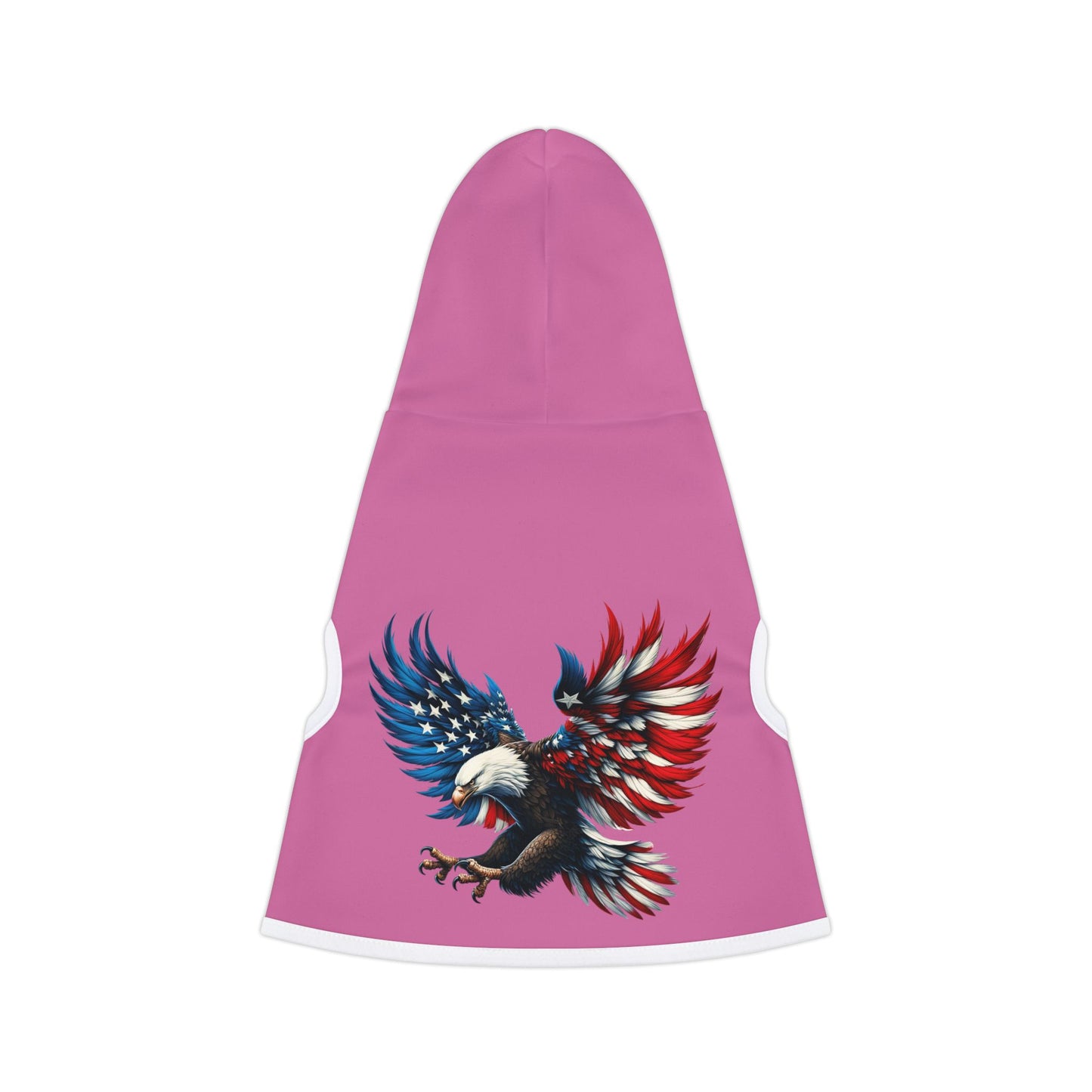 Princess Grace Patriotic Eagle Pet Hoodie Perfect for Celebrations and Pet Lovers