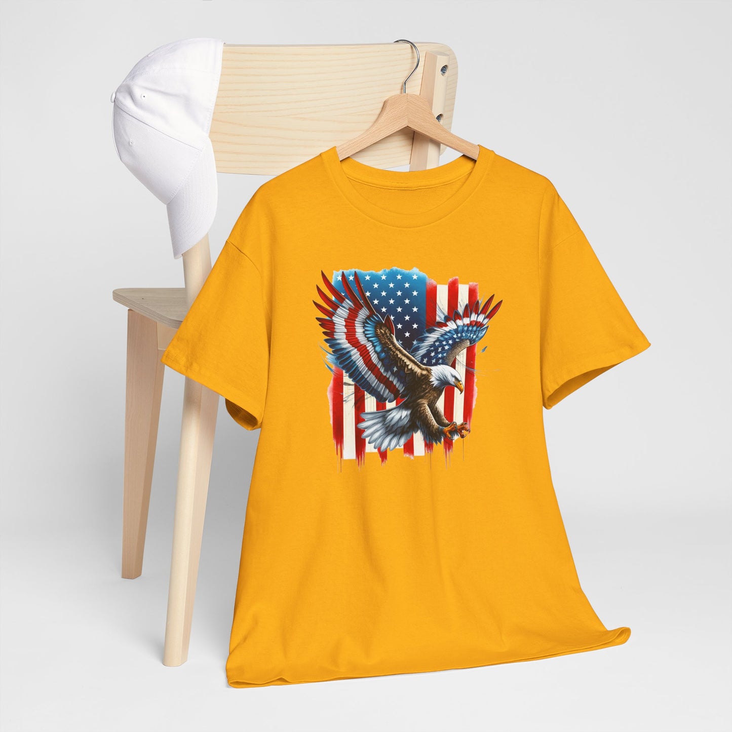 Princess Grace Patriotic Eagle Unisex Heavy Cotton Tee
