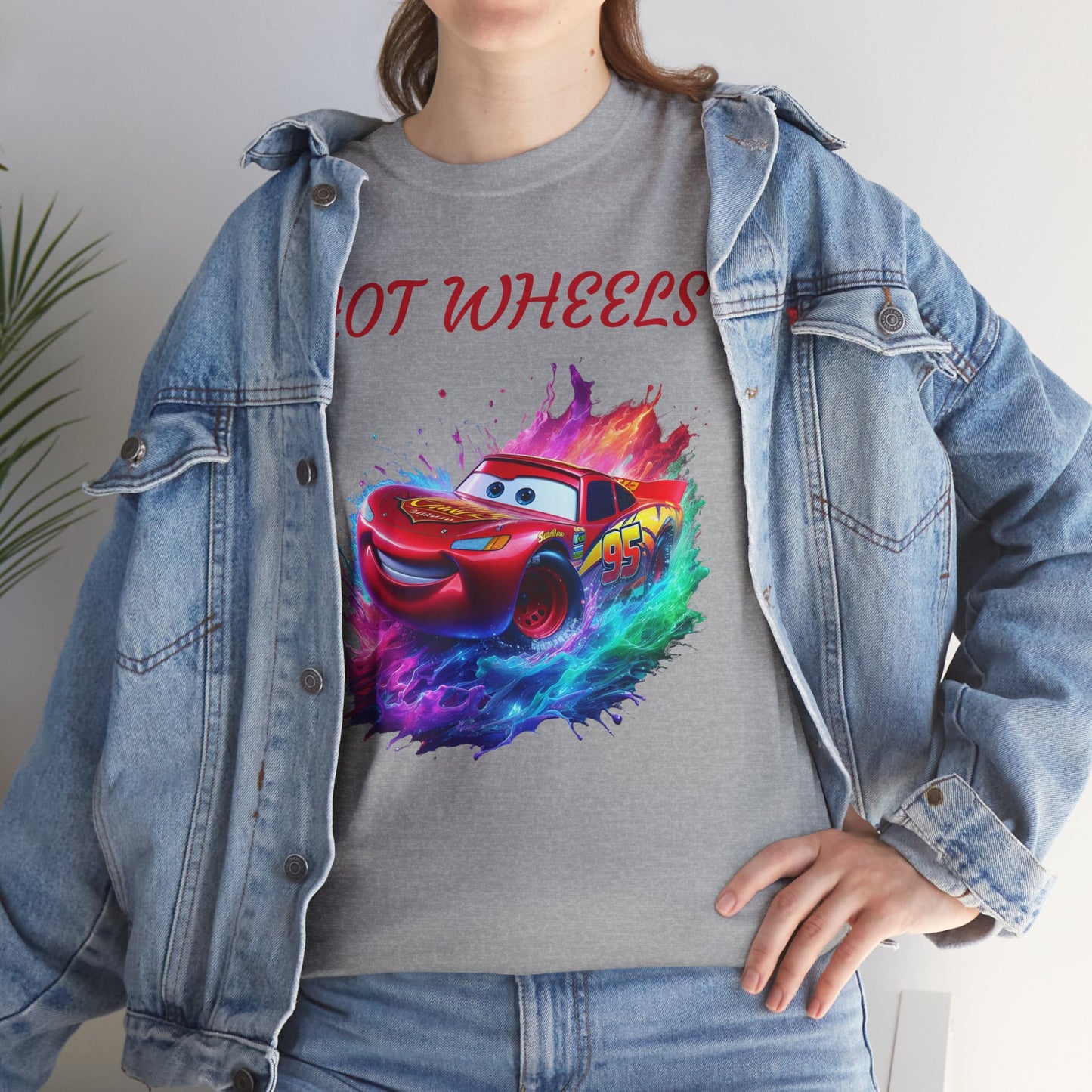 Princess Grace Hot Wheels Unisex Heavy Cotton Tee Vibrant Racing Graphic T-Shirt