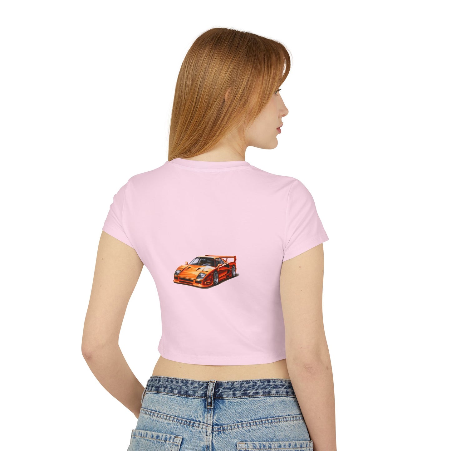 Princess Grace Cool Hot Wheels Women's Baby Tee Retro Car Graphic Top