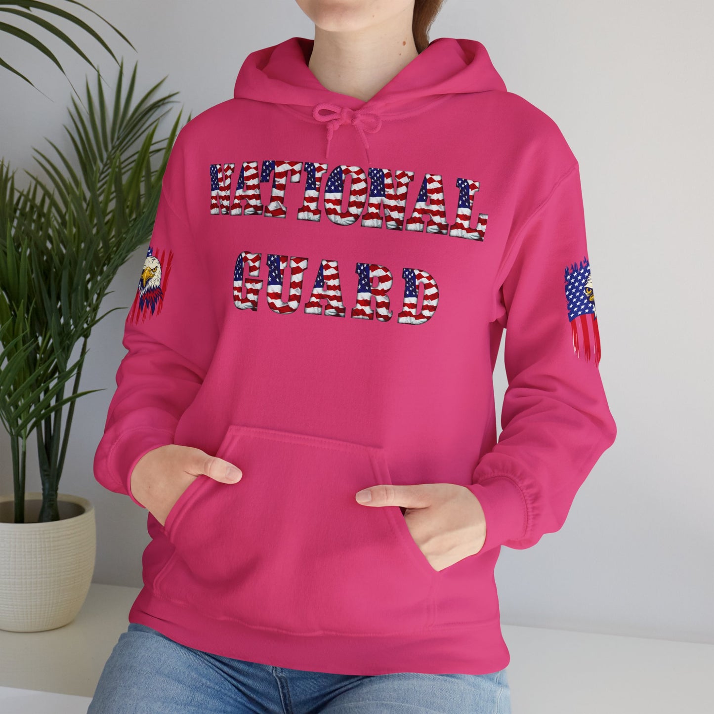 Princess Grace National Guard Patriotic Hoodie Unisex Heavy Blend Sweatshirt