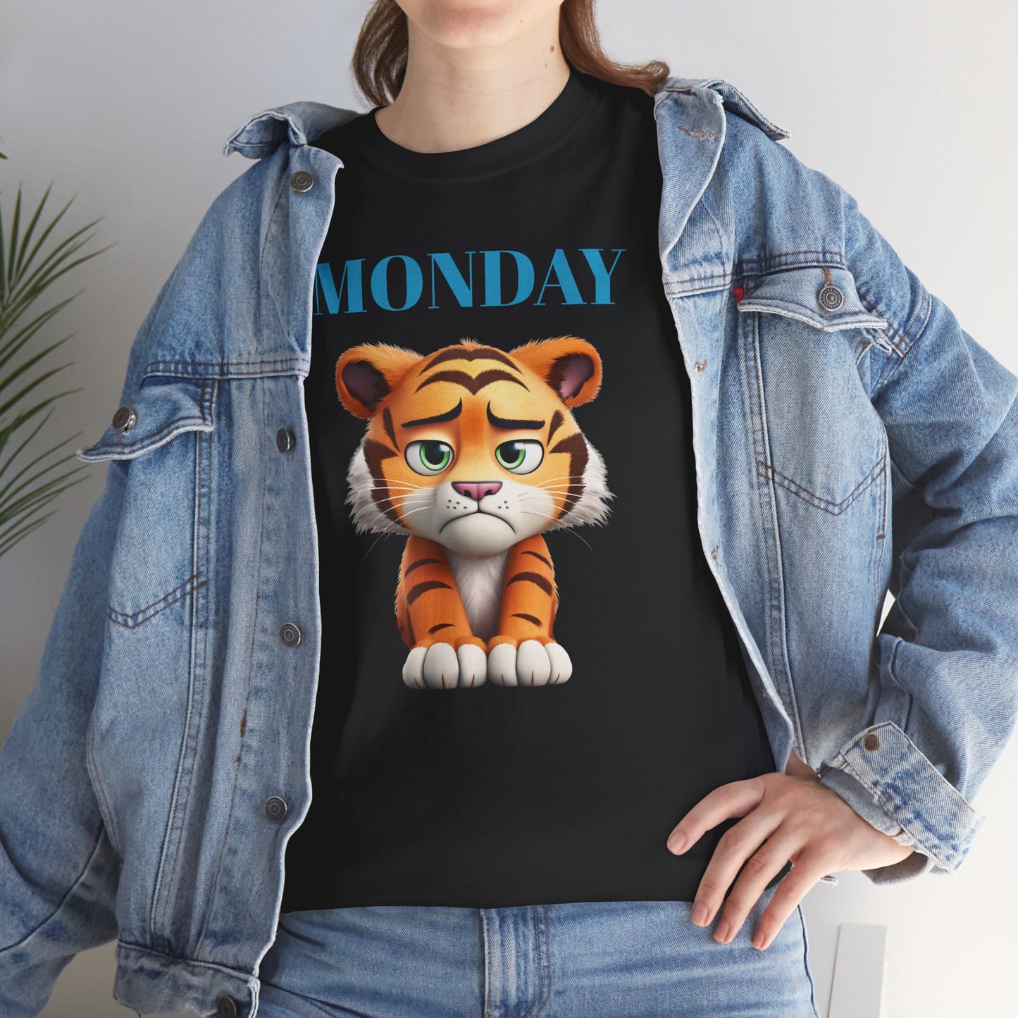 Princess Grace Funny Monday Tiger Unisex Heavy Cotton Tee
