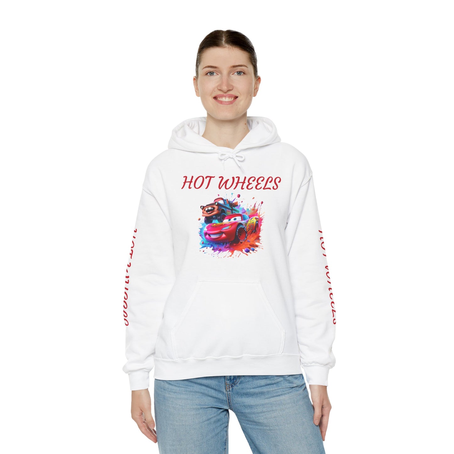 Princess Grace Hot Wheels Unisex Hoodie Retro Racing Design for Kids and Car Enthusiasts